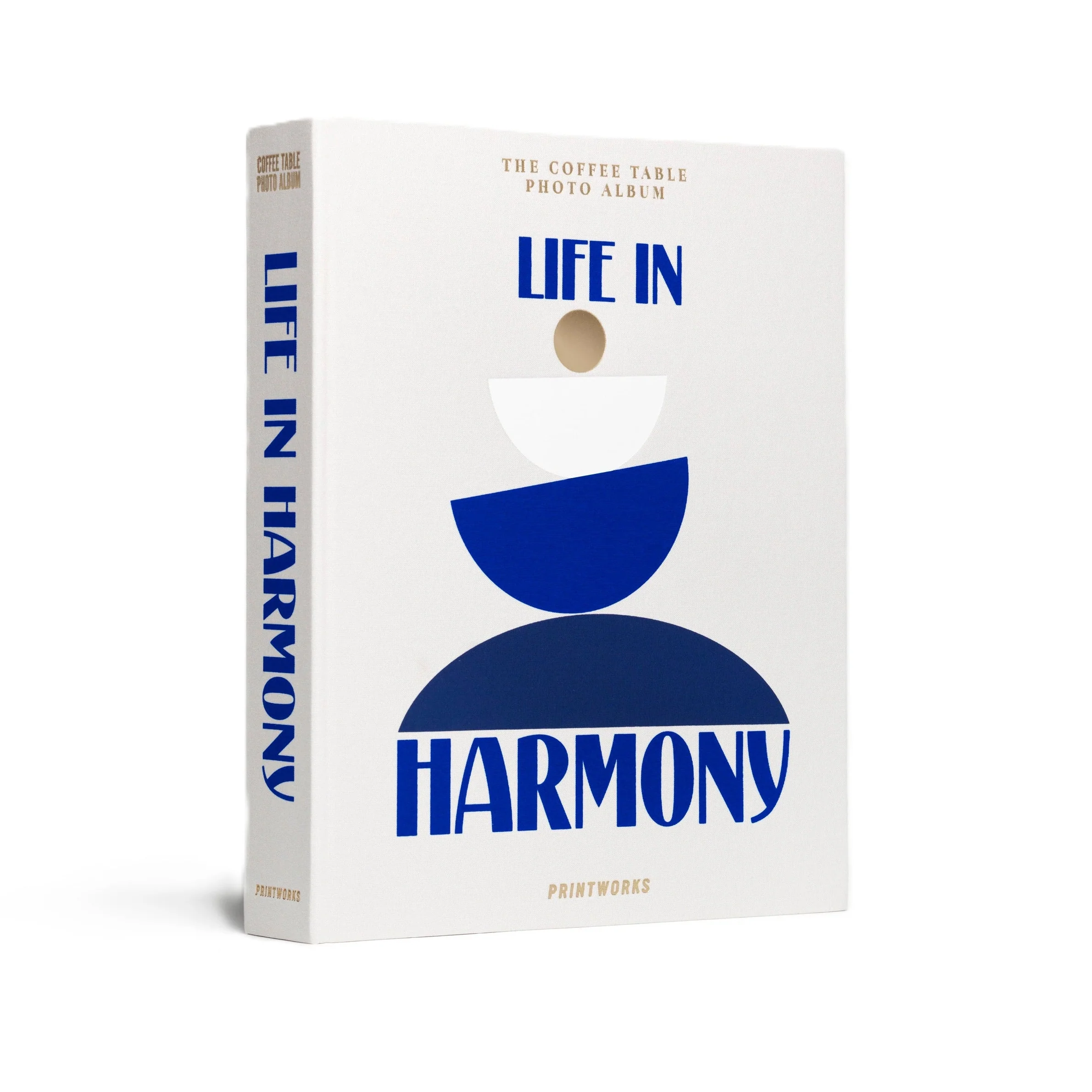 Album na zdjęcia LIFE IN HARMONY beżowy z niebieskim