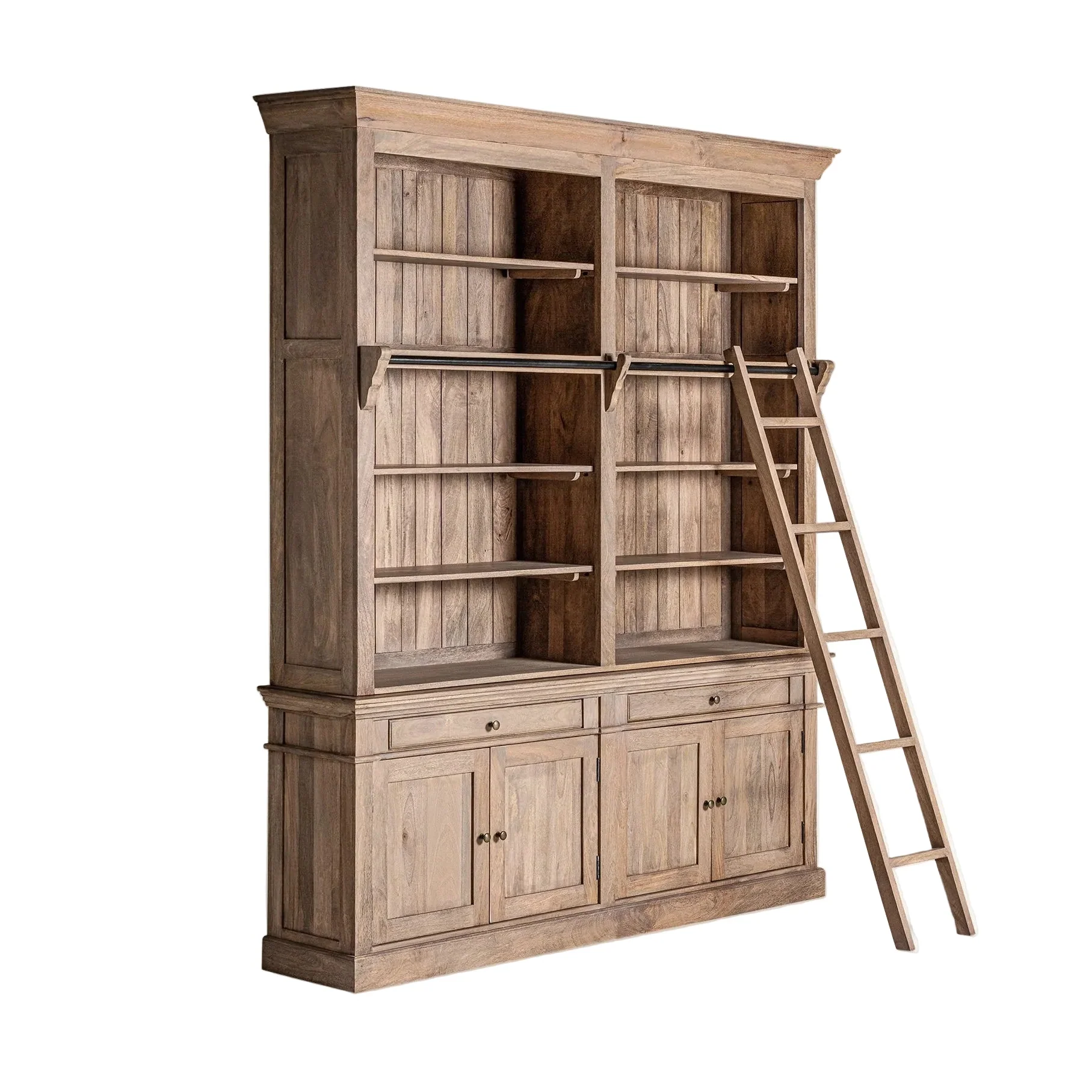 Biblioteczka MANDERN drewno mango
