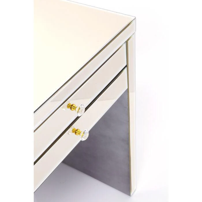 Biurko szklane LUXURY PEARL szampański - Image 10