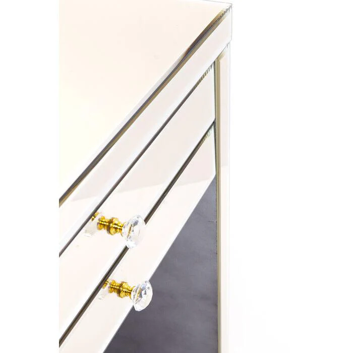 Biurko szklane LUXURY PEARL szampański - Image 11