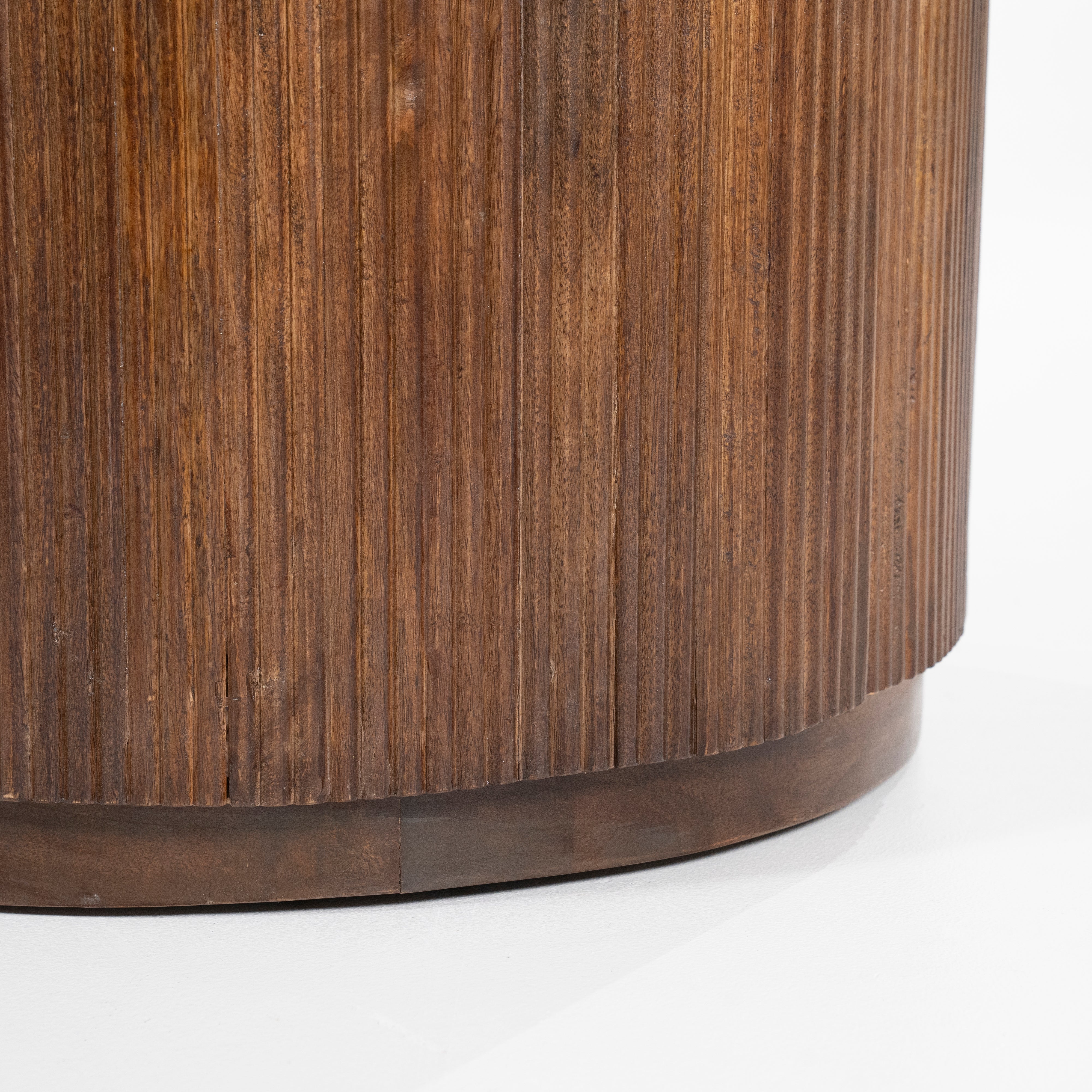 Biurko MARI drewno mango z blatem z trawertynu - Image 9