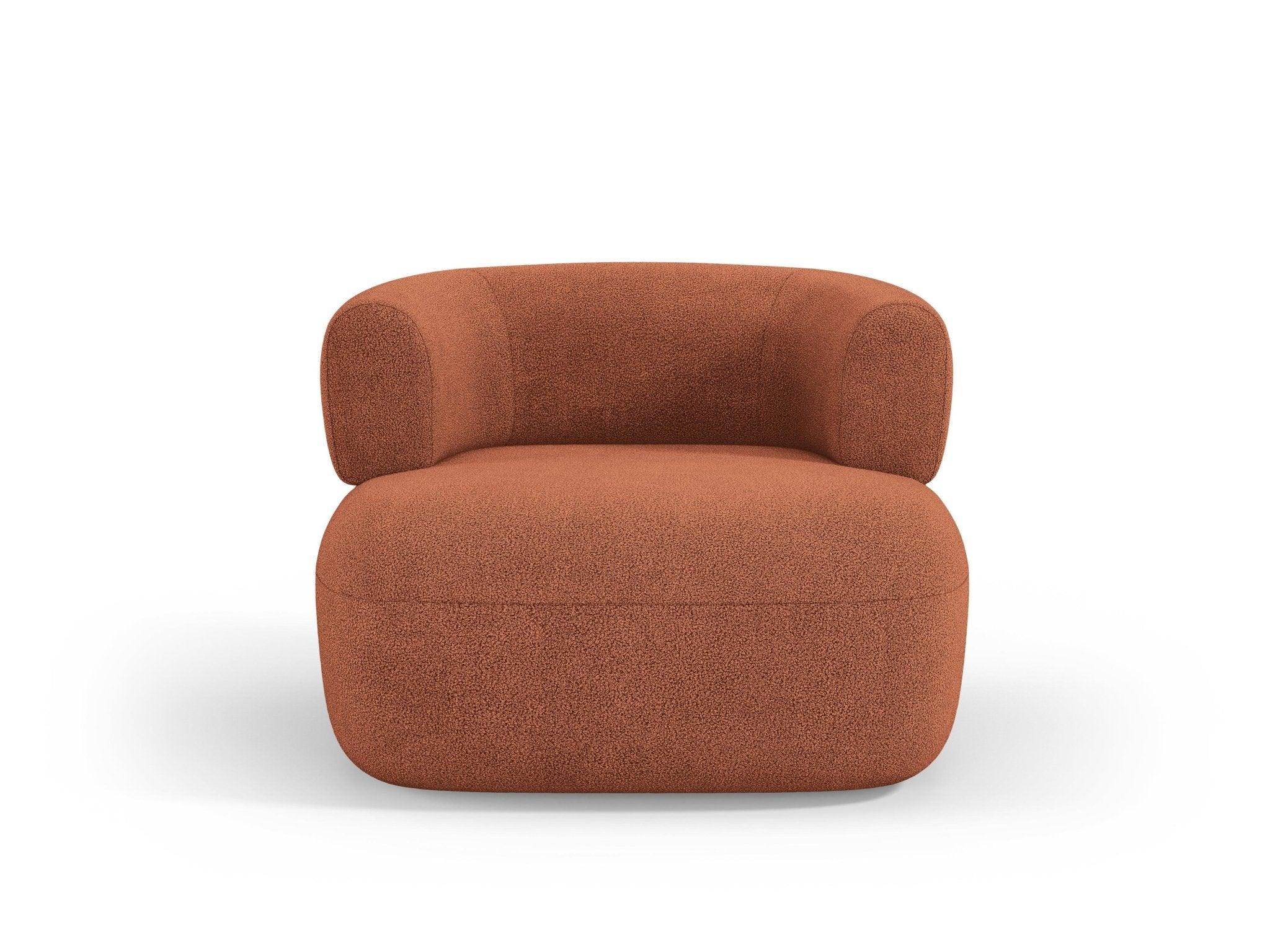 Fotel ALDRIN ceglany boucle - Image 3