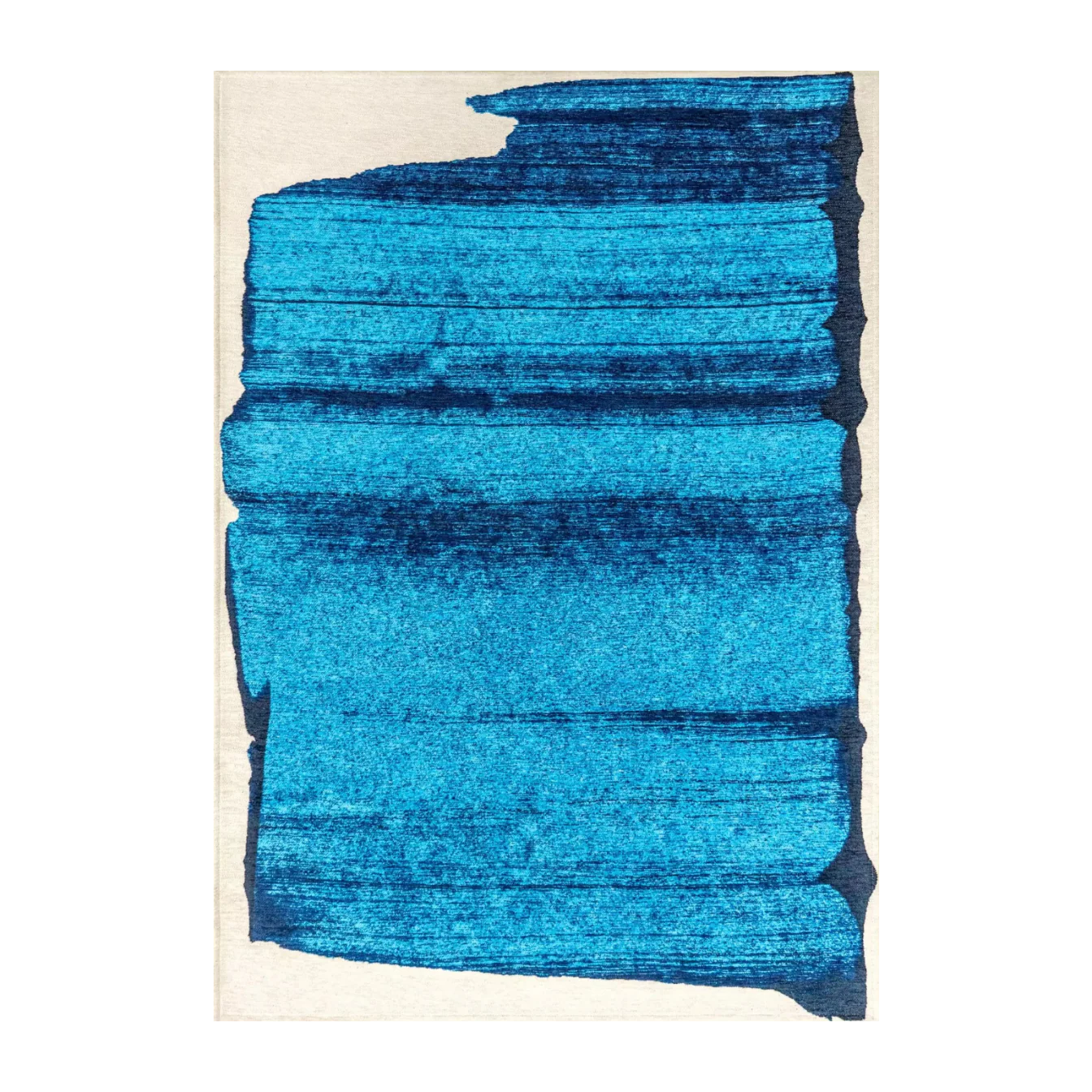 Dywan BRUSH niebieski z beżowy