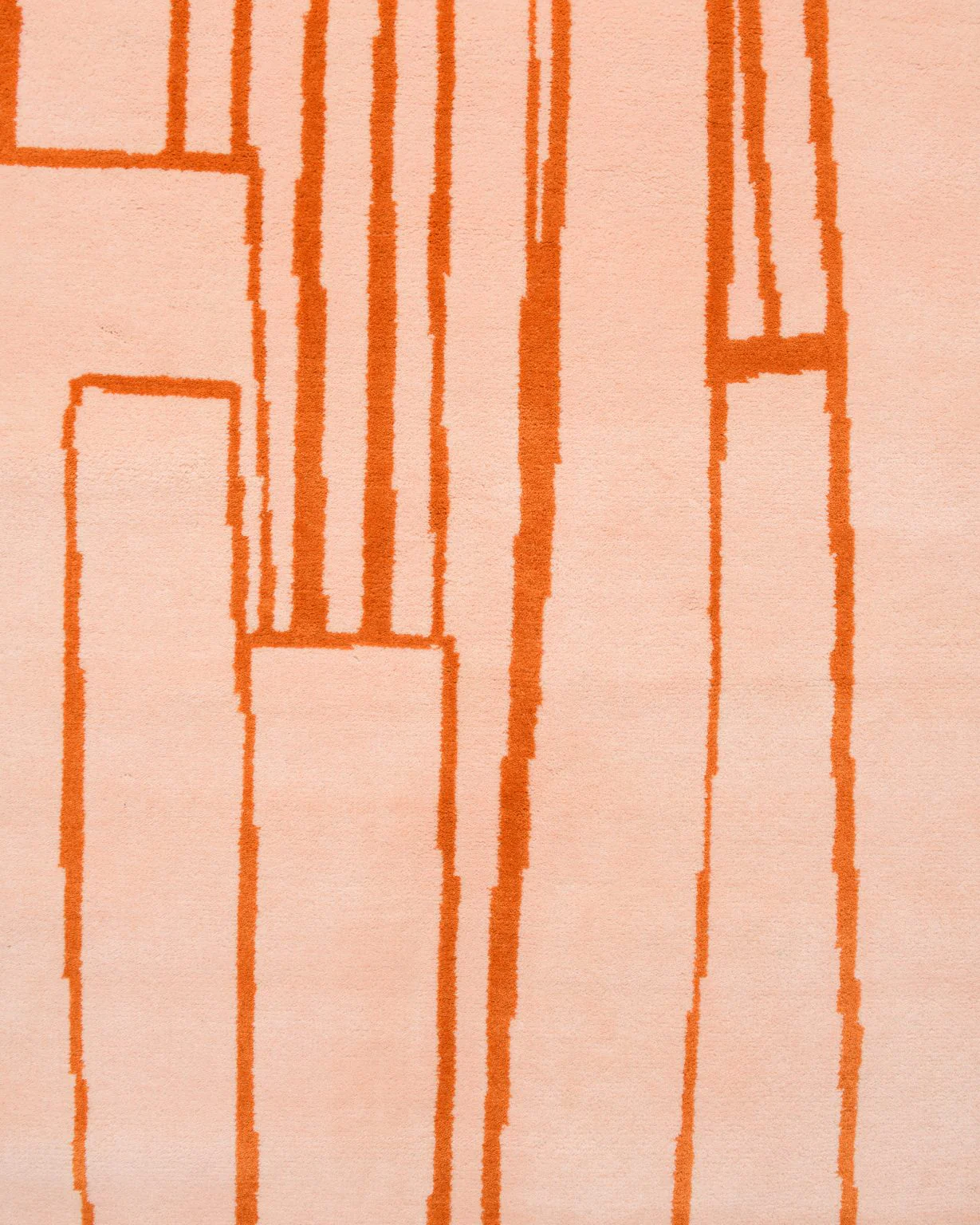 Dywan dekoracyjny asymetryczny CONTOUR pomarańczowy - Image 3