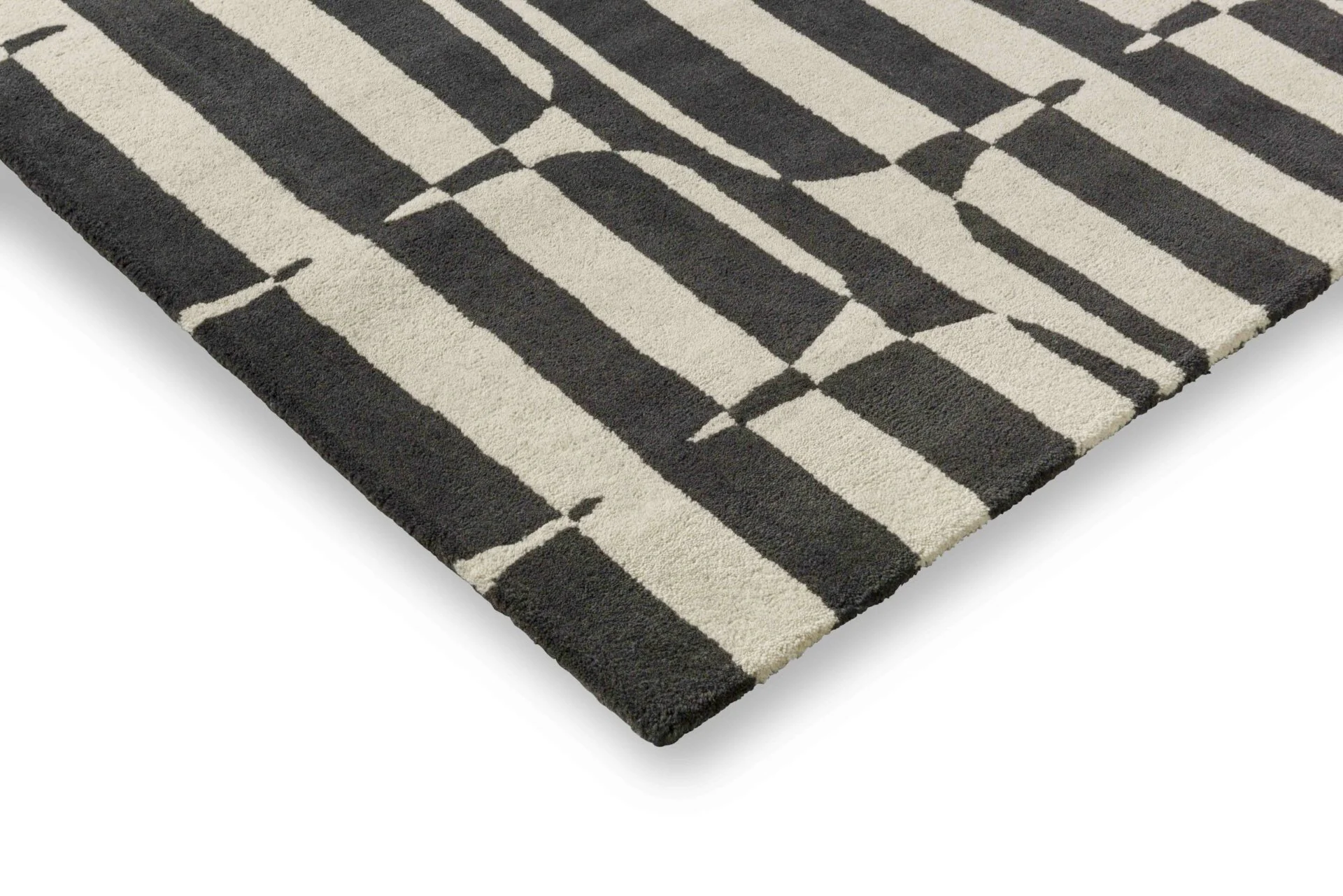 Dywan LOHKO STRIPE czarny z beżowym - Image 3