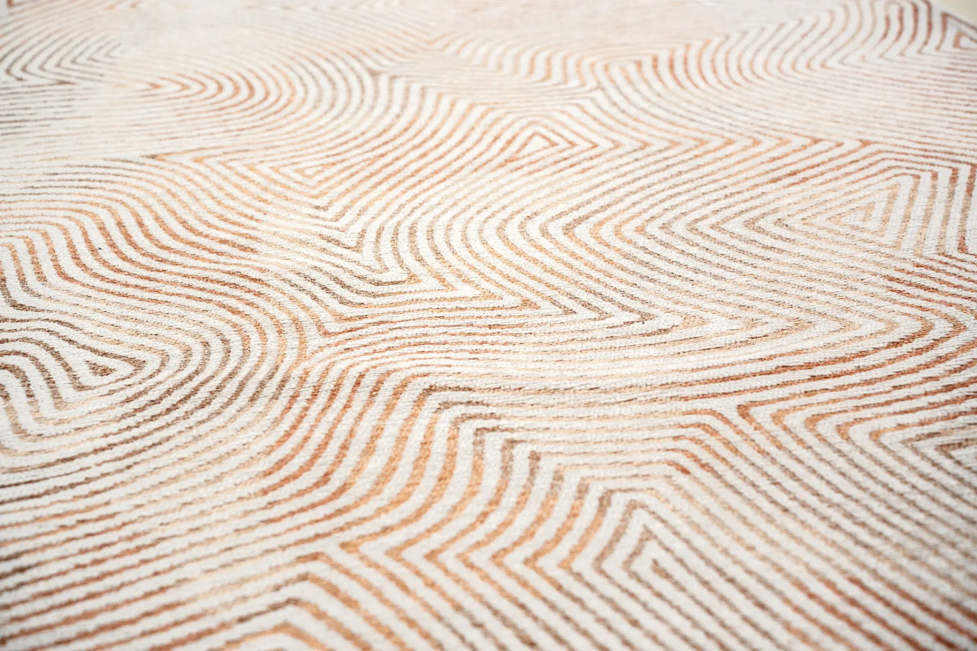 Dywan owalny CORAL INDIAN SAND pomarańczowy z beżowym - Image 2
