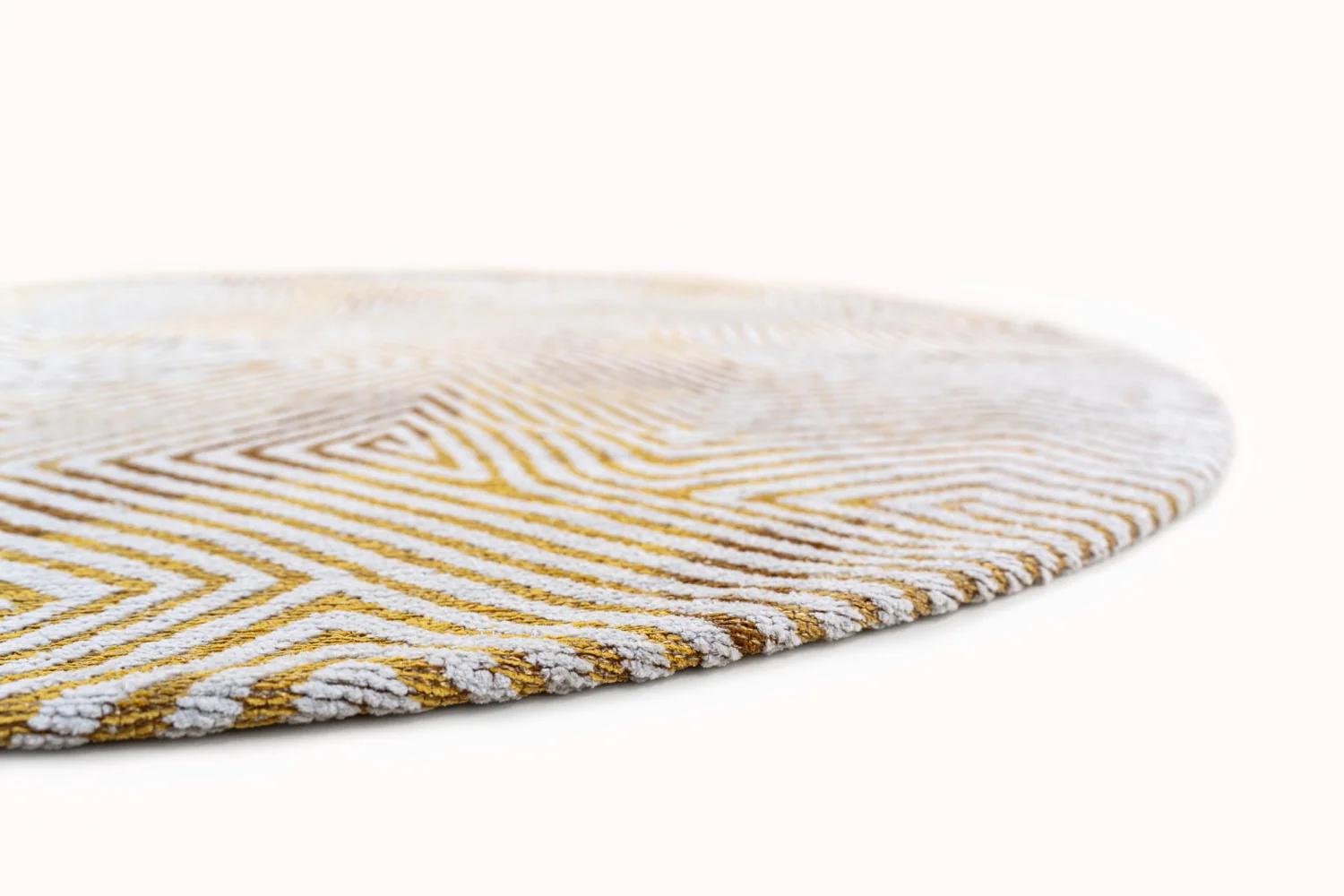 Dywan okrągły CORAL YELLOW HIPPY żółto-beżowy - Image 3