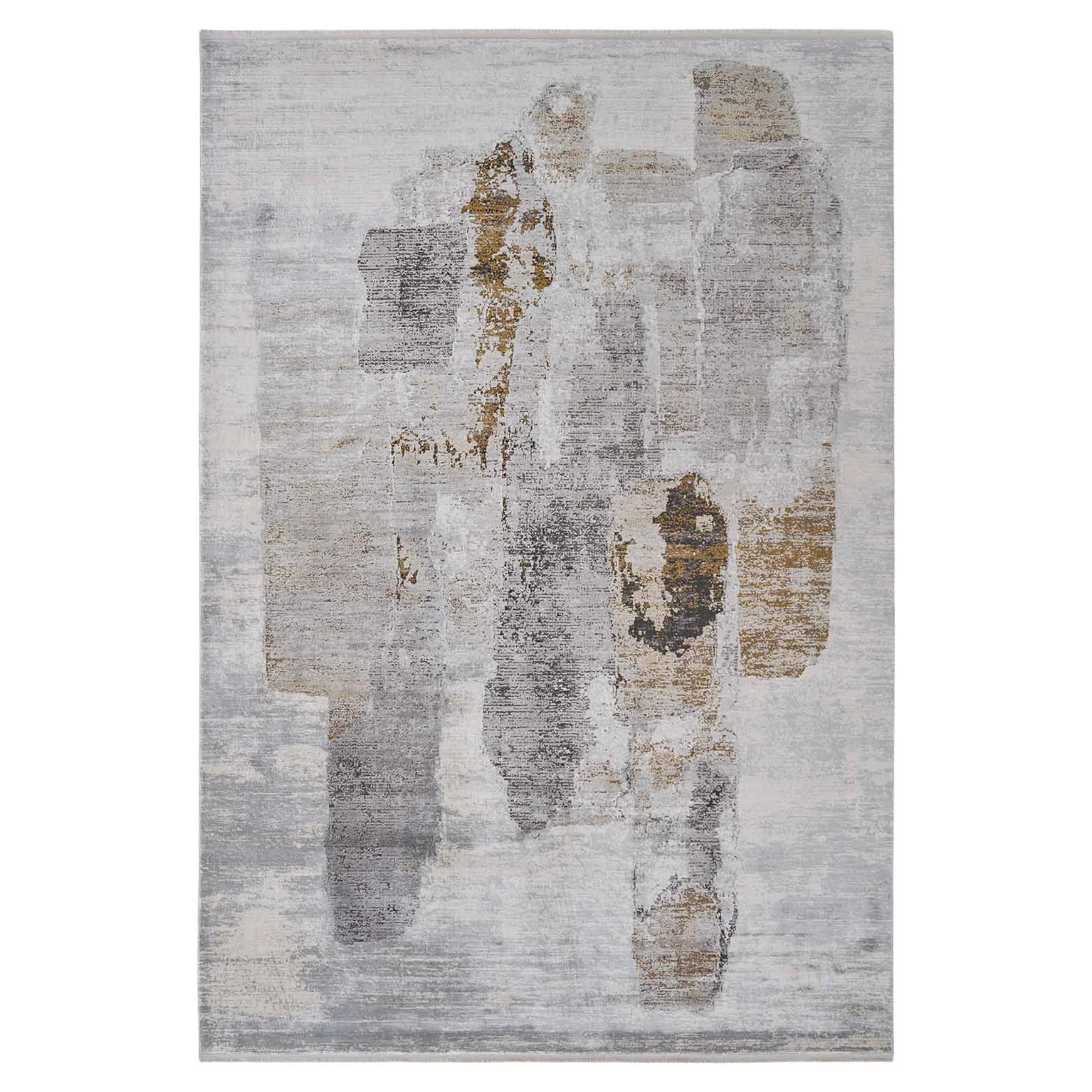 Dywan WATERCOLORS GREY szary z brązowym