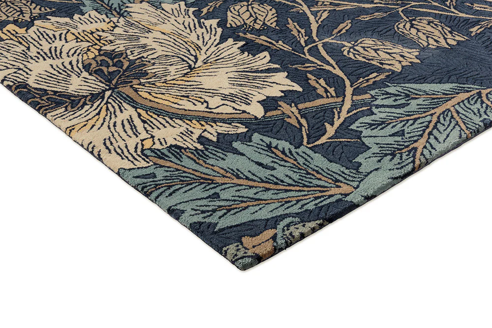 Dywan HONEYSUCKLE & TULIP TEAL granatowy - Image 7