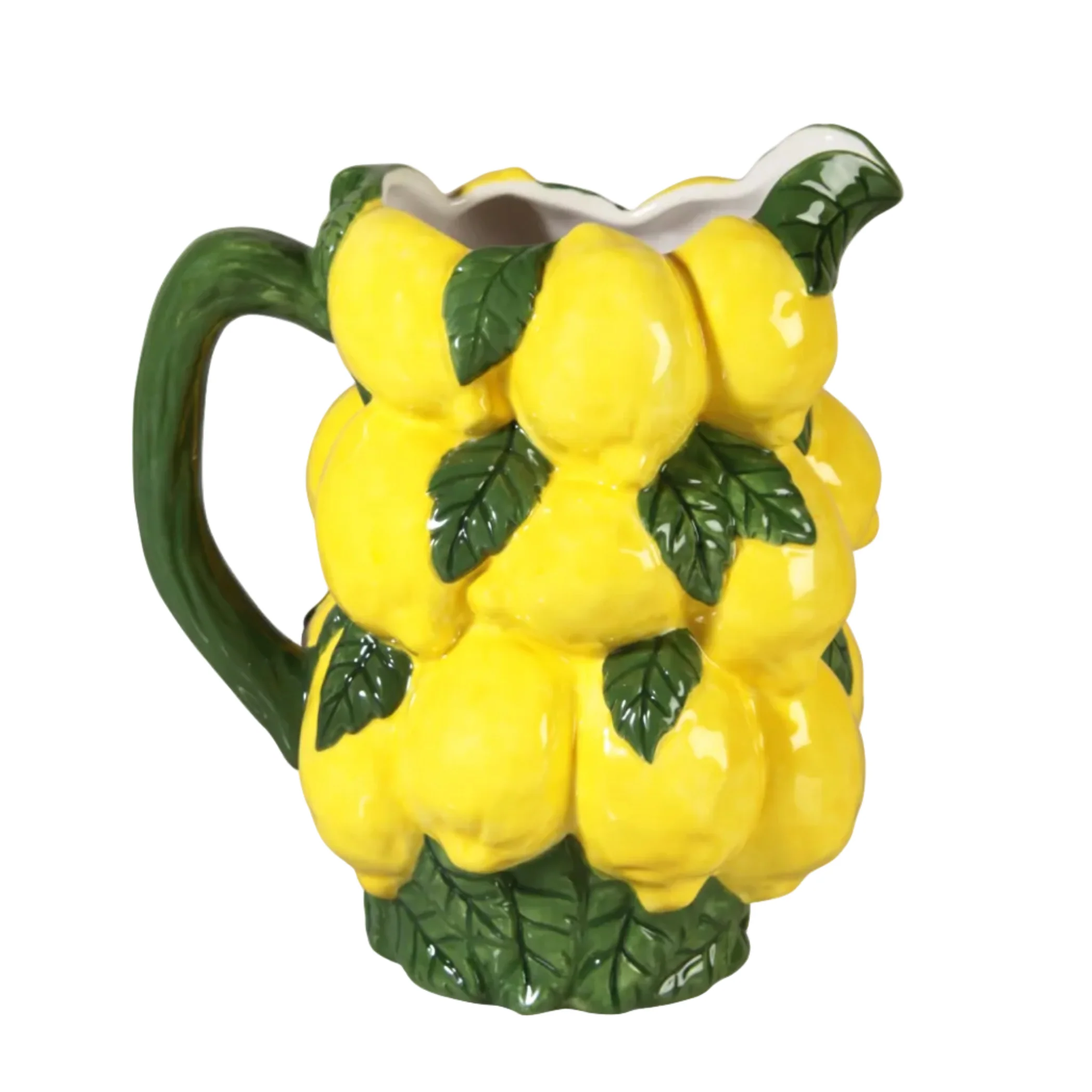 Dzbanek LEMON żółty z zielonym