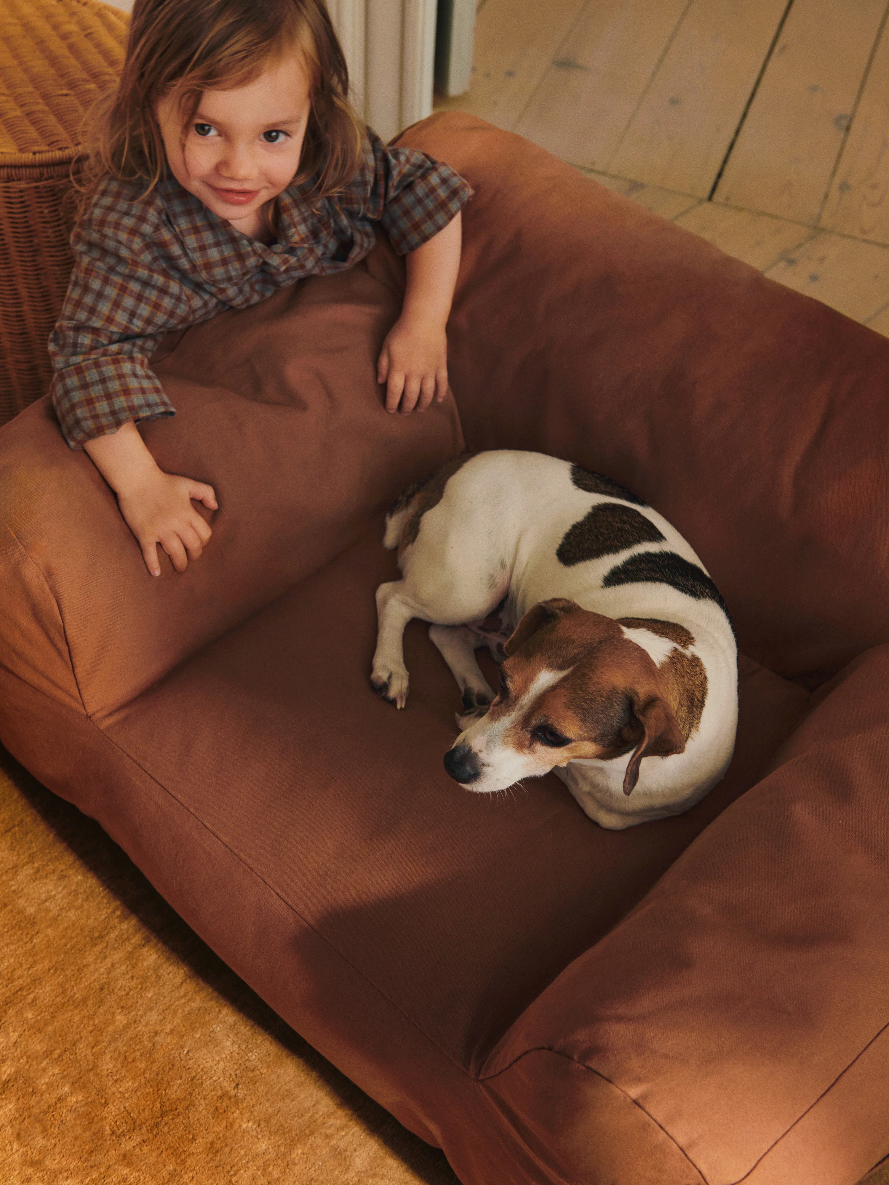 Fotel dziecięcy BILLOW BEAN BAG brązowy - Image 4