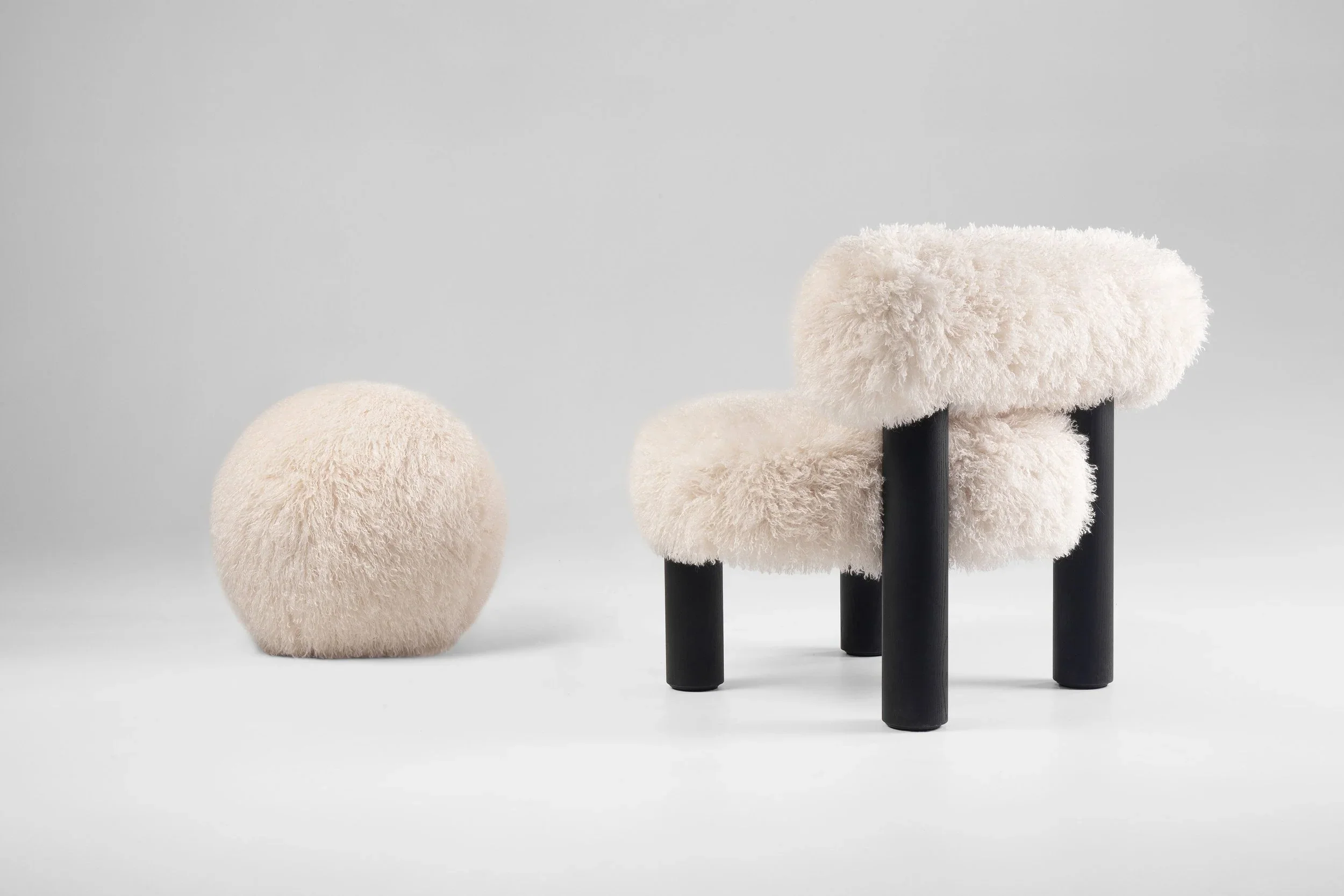 Fotel GROPIUS CS2 - FLUFFY EDITION sztuczne futerko - Image 2