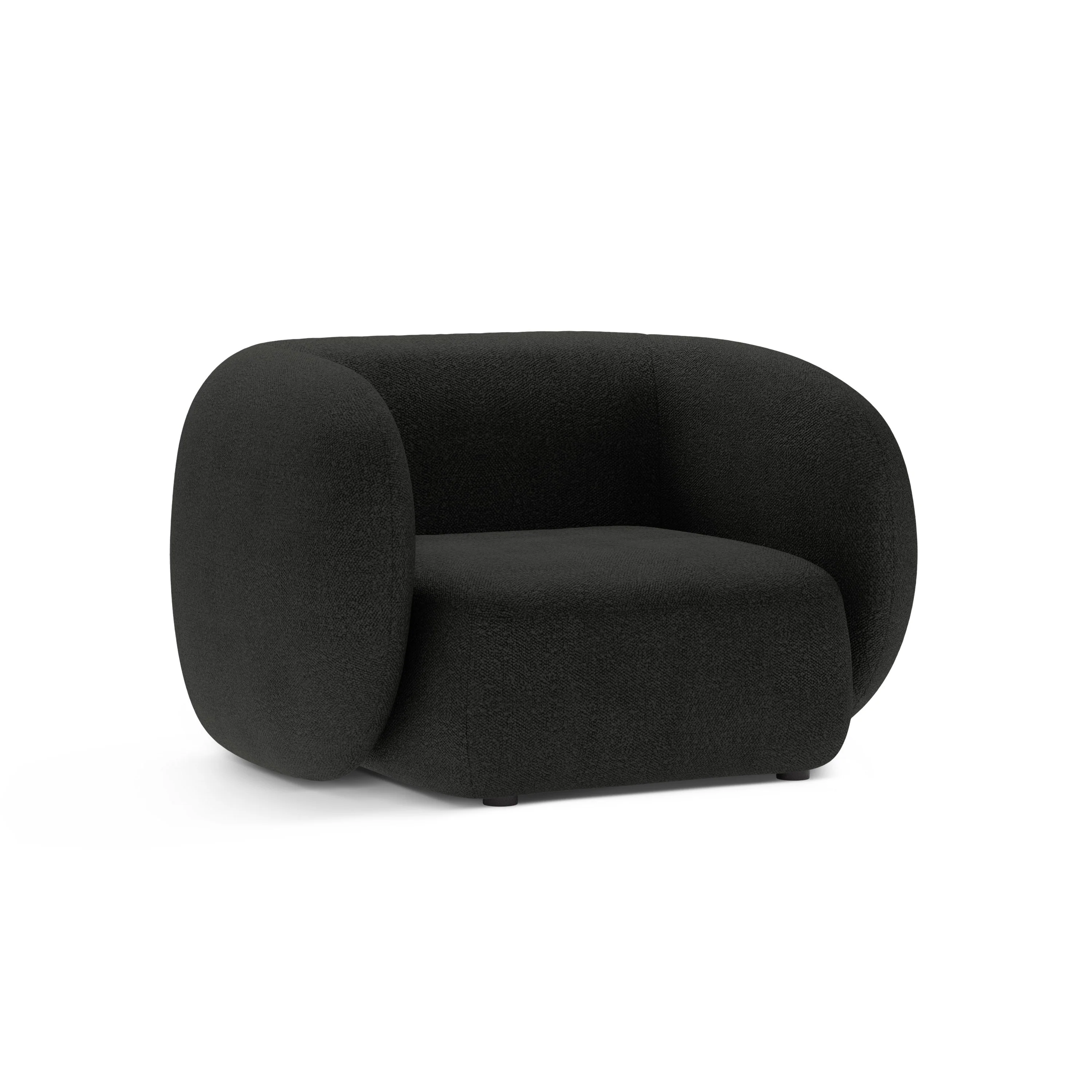 Fotel KATE czarny boucle