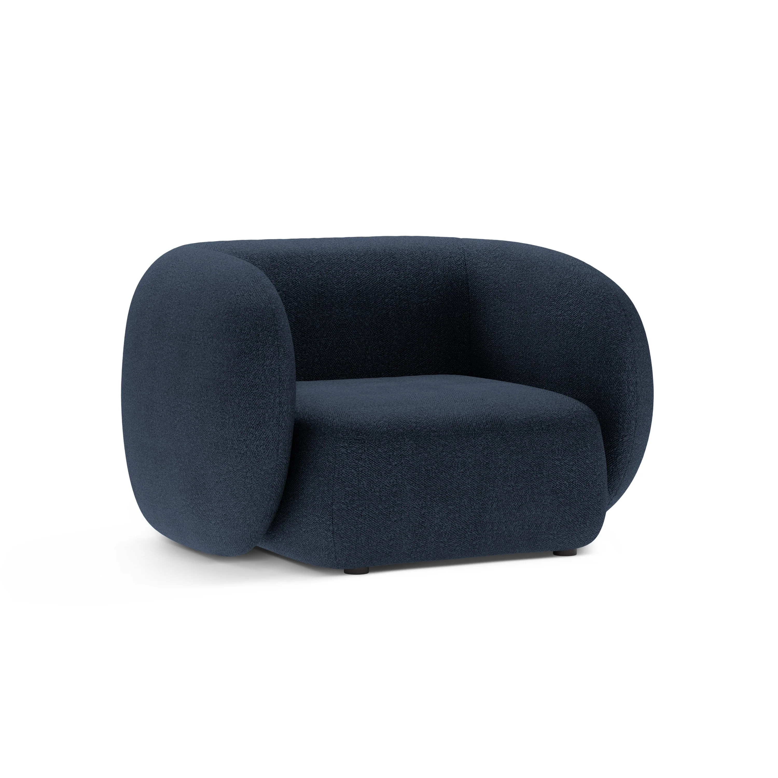 Fotel KATE granatowy boucle