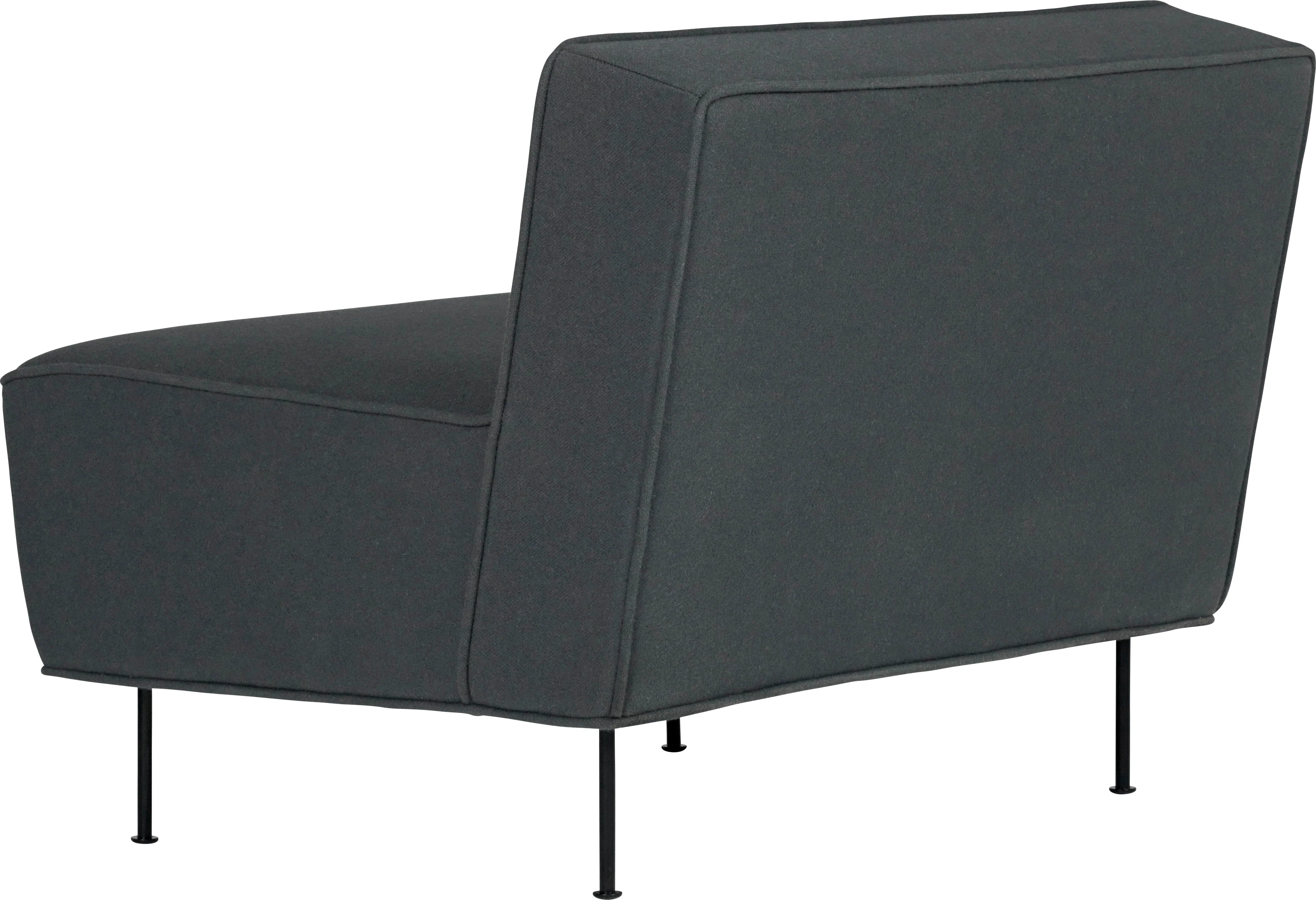 Fotel MODERN LINE tapicerowany z czarną podstawą - Image 3