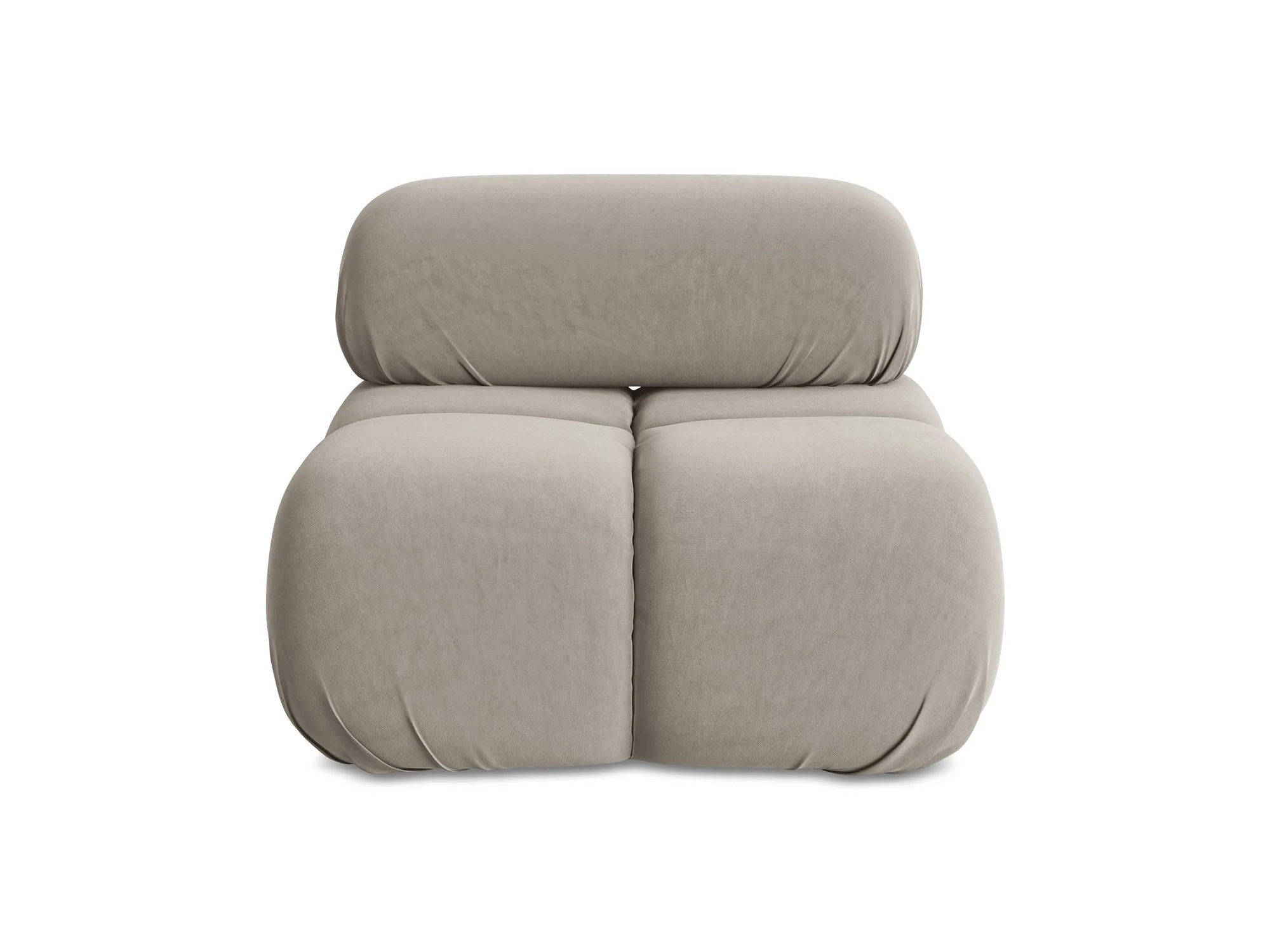 Fotel / moduł aksamitny LOKUA taupe - Image 3