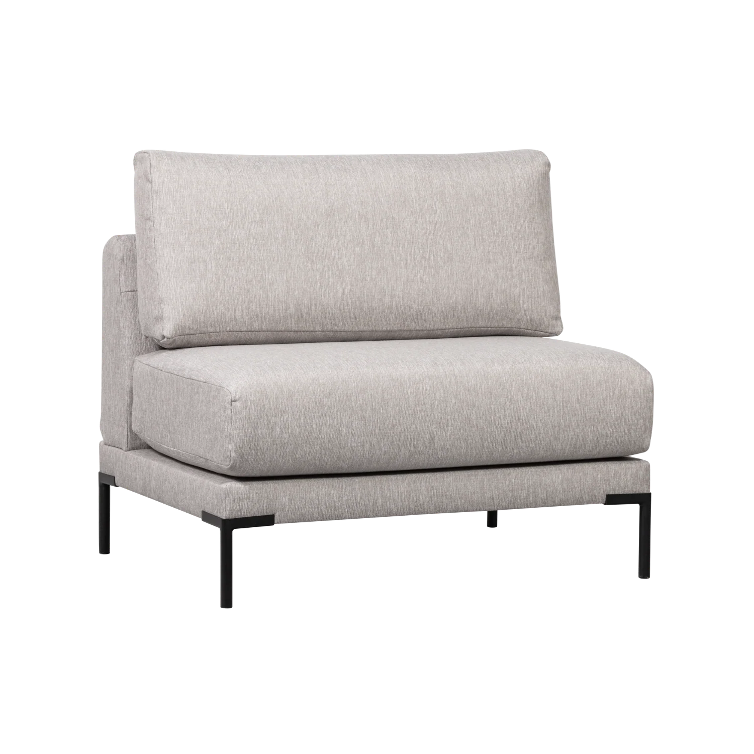 Fotel / moduł COUPLE DINING BENCH jasnoszary