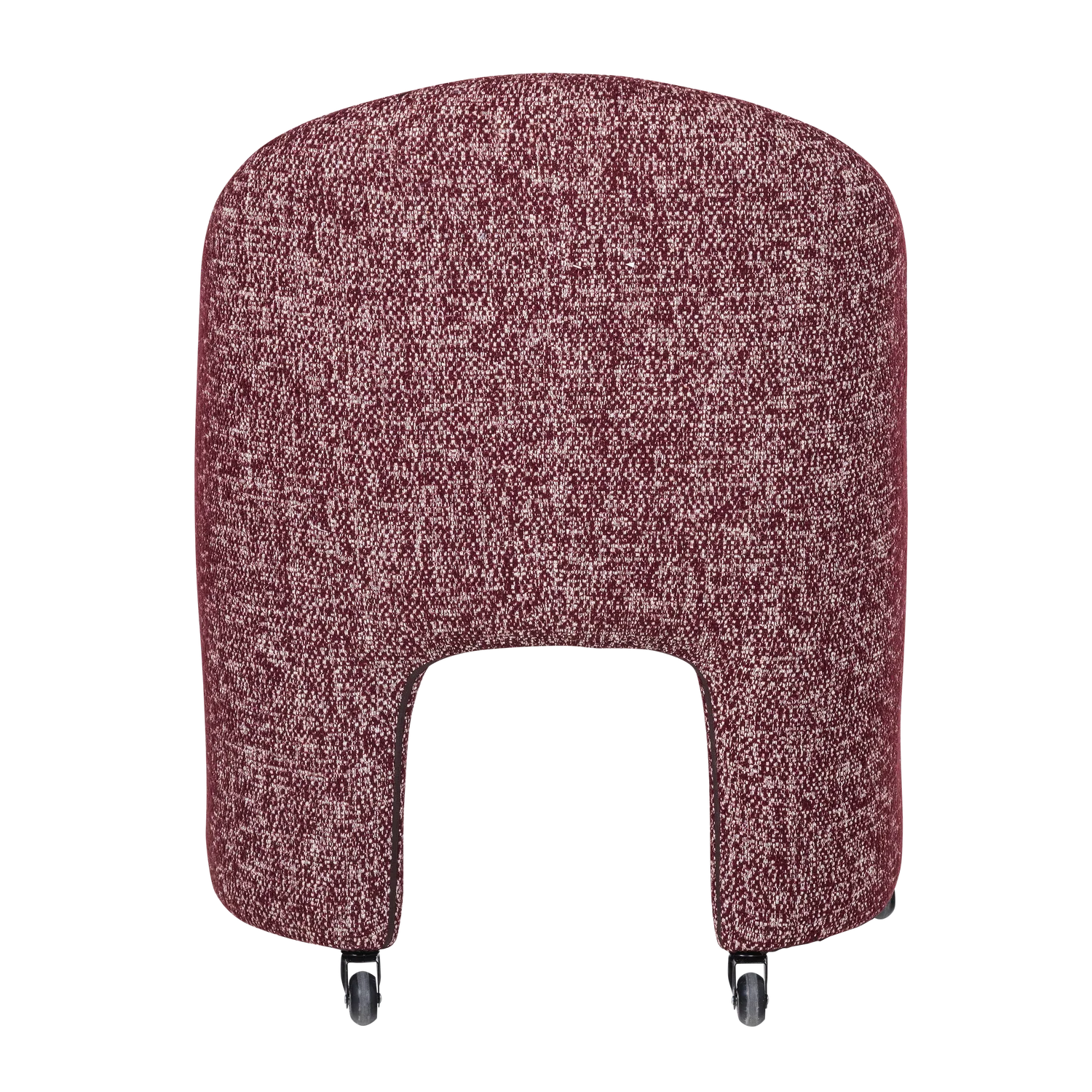 Fotel na kółkach CORDO burgundowy melanż - Image 5
