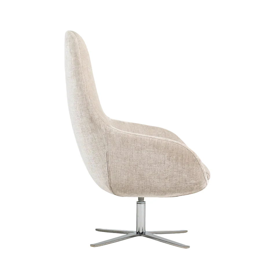 Fotel obrotowy CLASSIC tapicerowany z metalową podstawą - Image 2