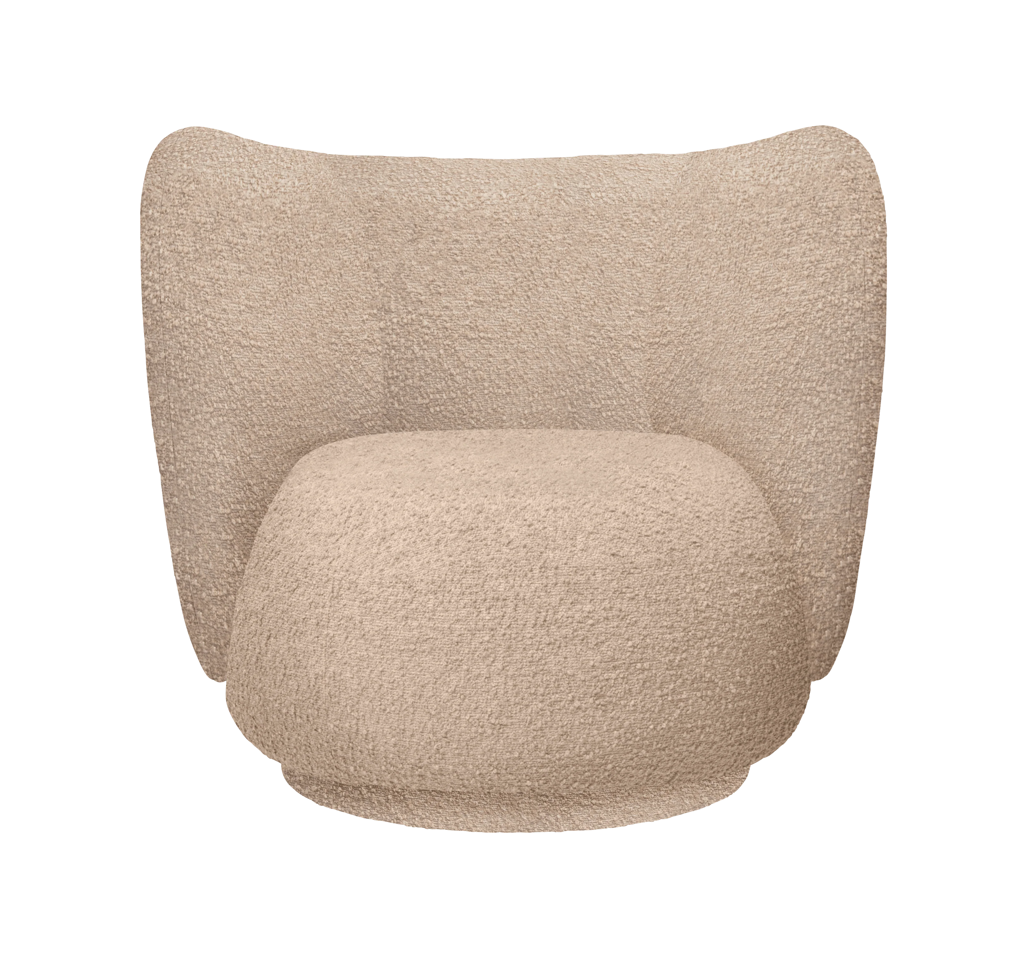 Fotel obrotowy RICO LOUNGE beżowy boucle
