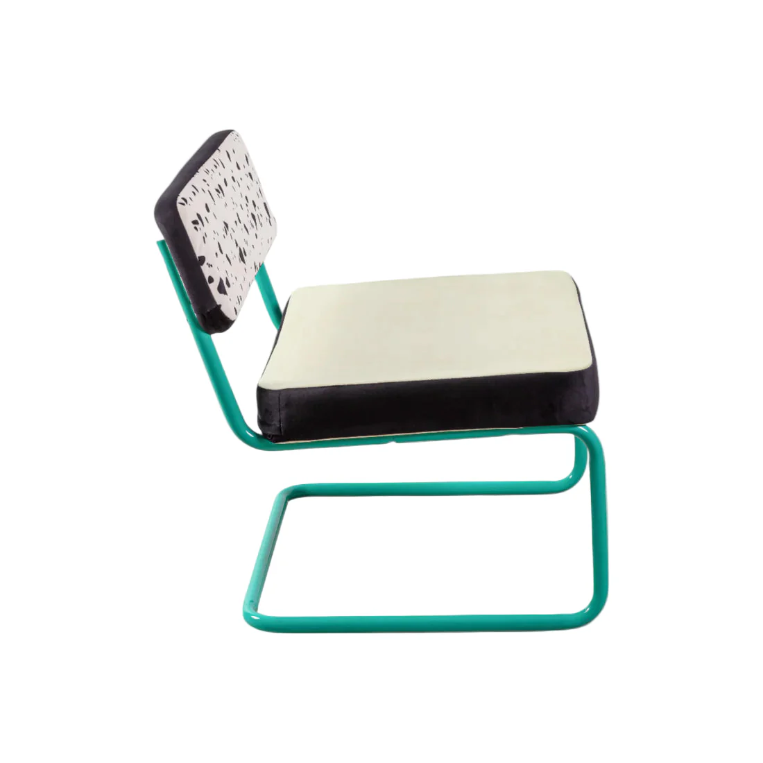 Fotel SUPERLOUNGE CHAIR TERRAZZO jasnożółty z turkusową podstawą - Image 3
