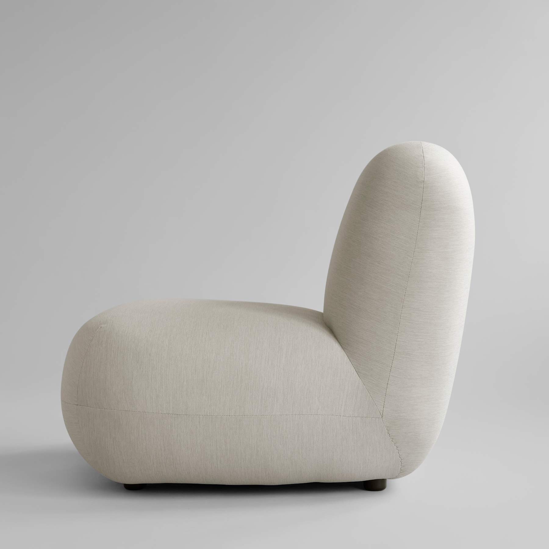 Fotel bez podłokietników TOE FLAT ciepły szary - Image 6