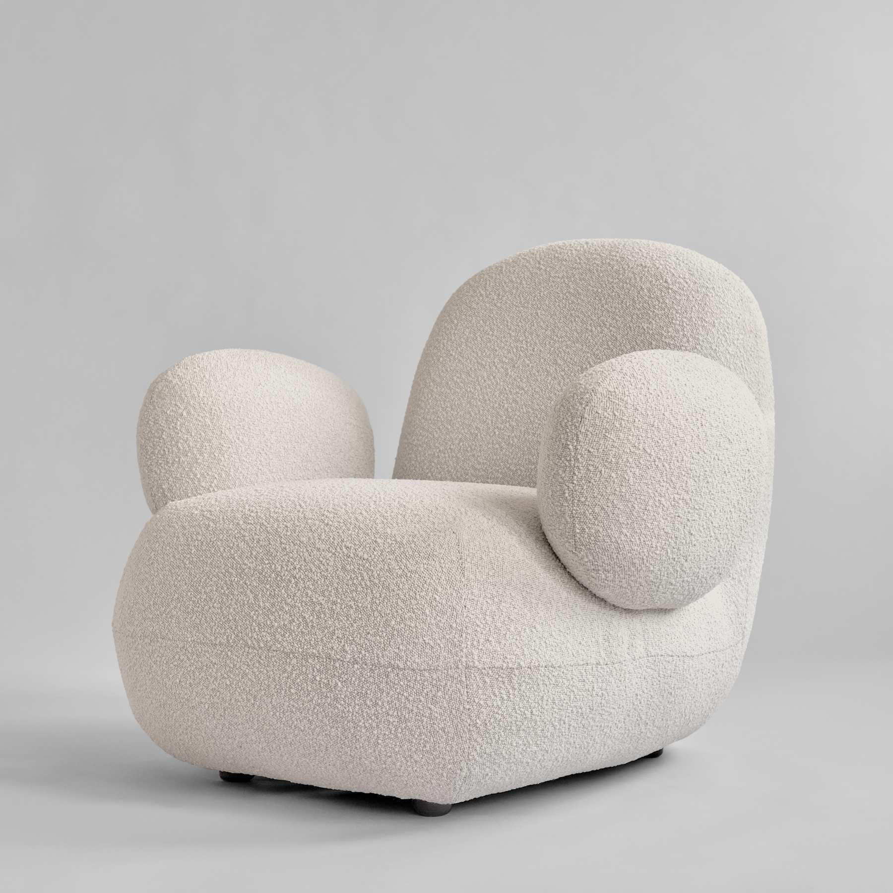 Fotel TOE FLAT biały bouclé - Image 6