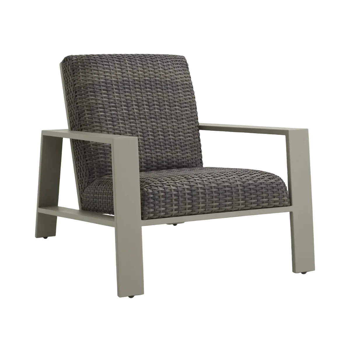 Fotel zewnętrzny BELLE VUE szary rattan