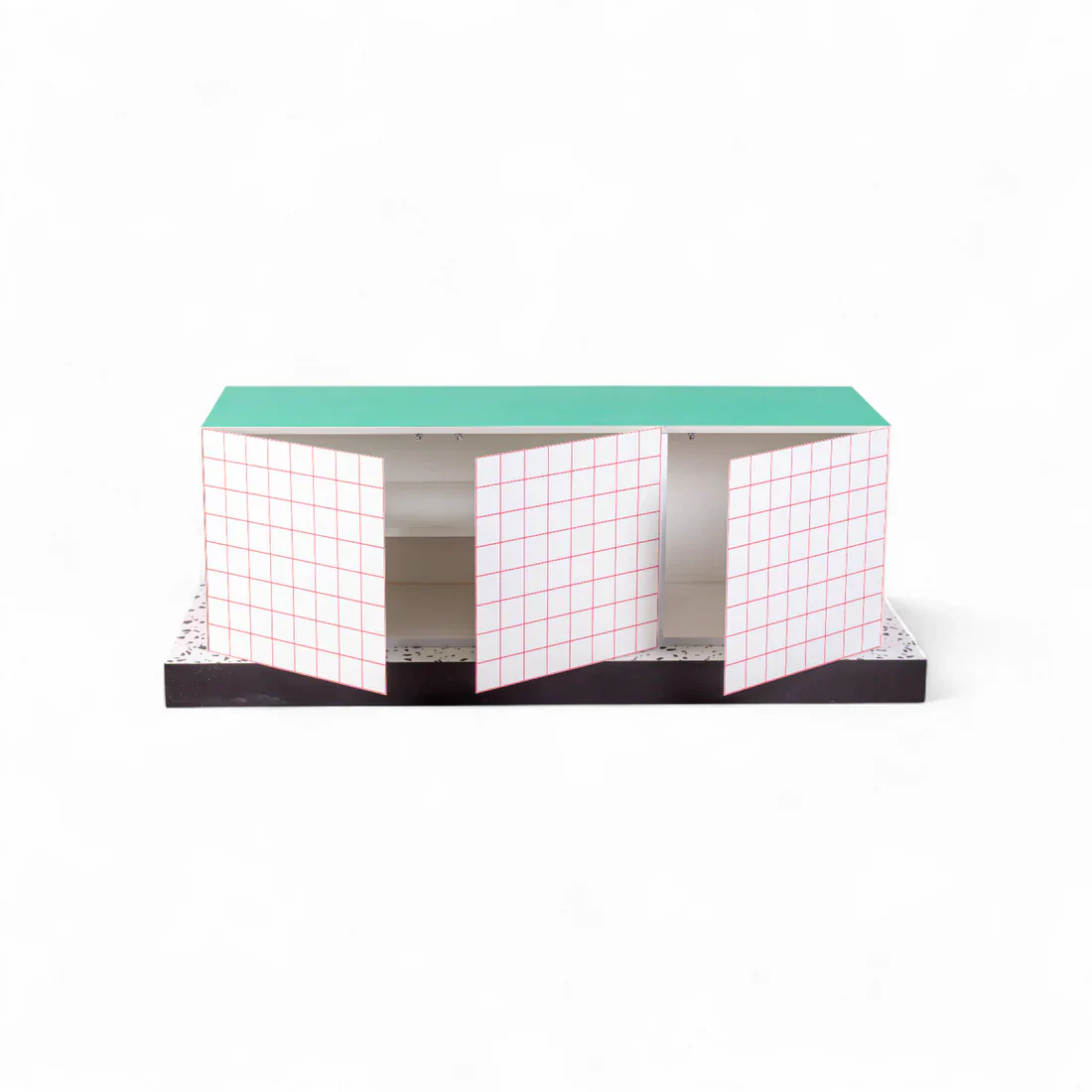 Komoda SUPERCABINET RED GRID biały z turkusowym - Image 4