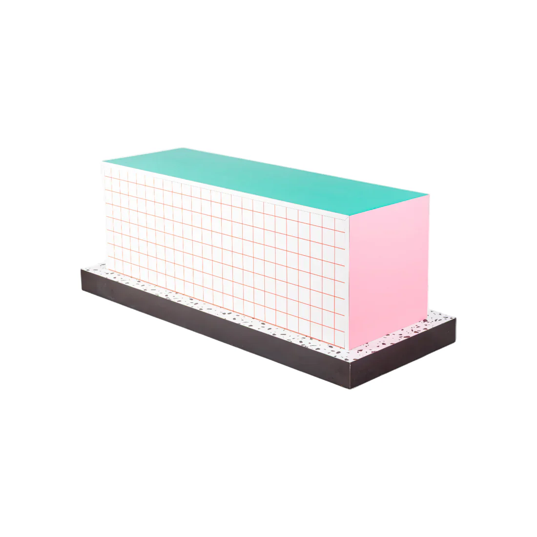 Komoda SUPERCABINET RED GRID biały z turkusowym - Image 5
