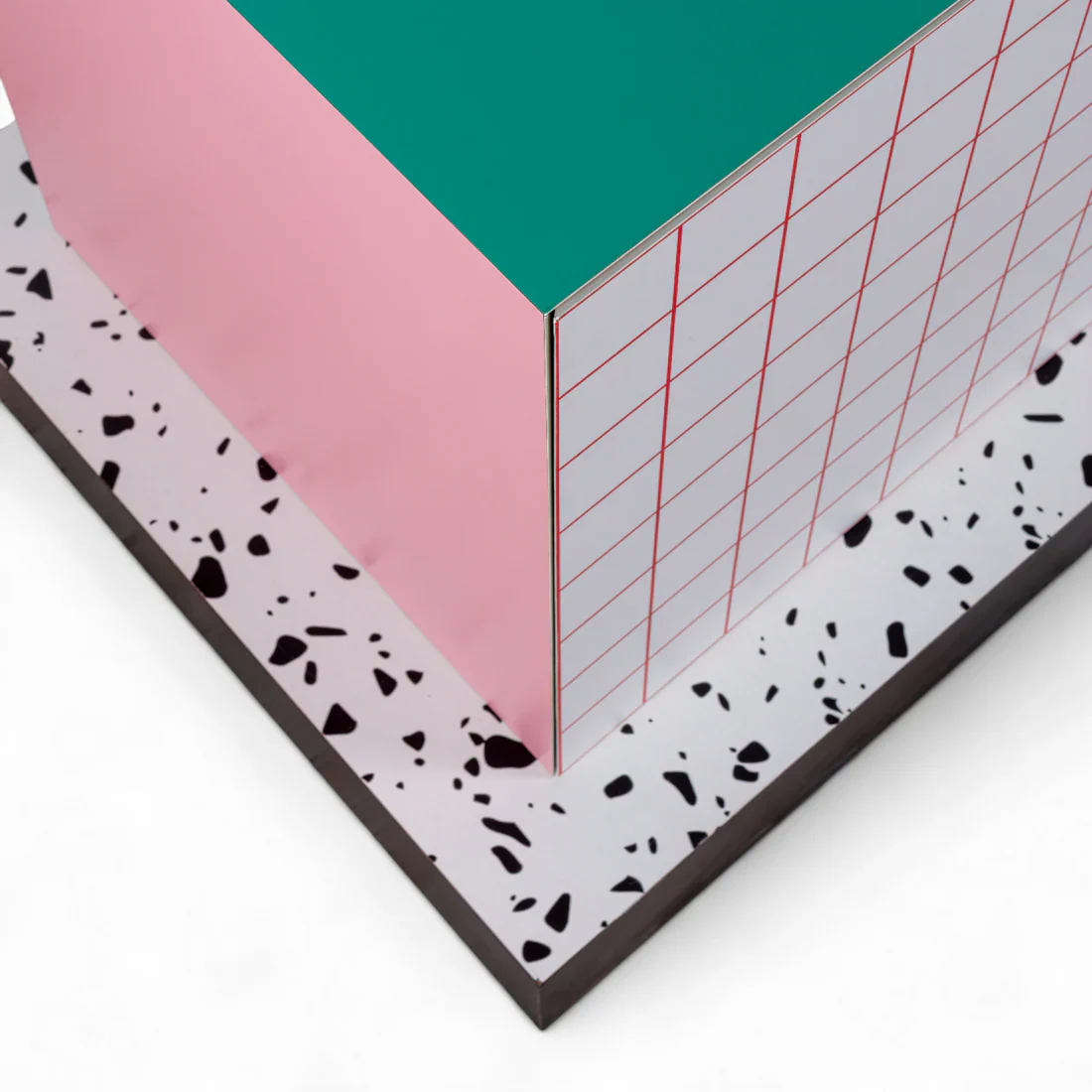 Komoda SUPERCABINET RED GRID biały z turkusowym - Image 6