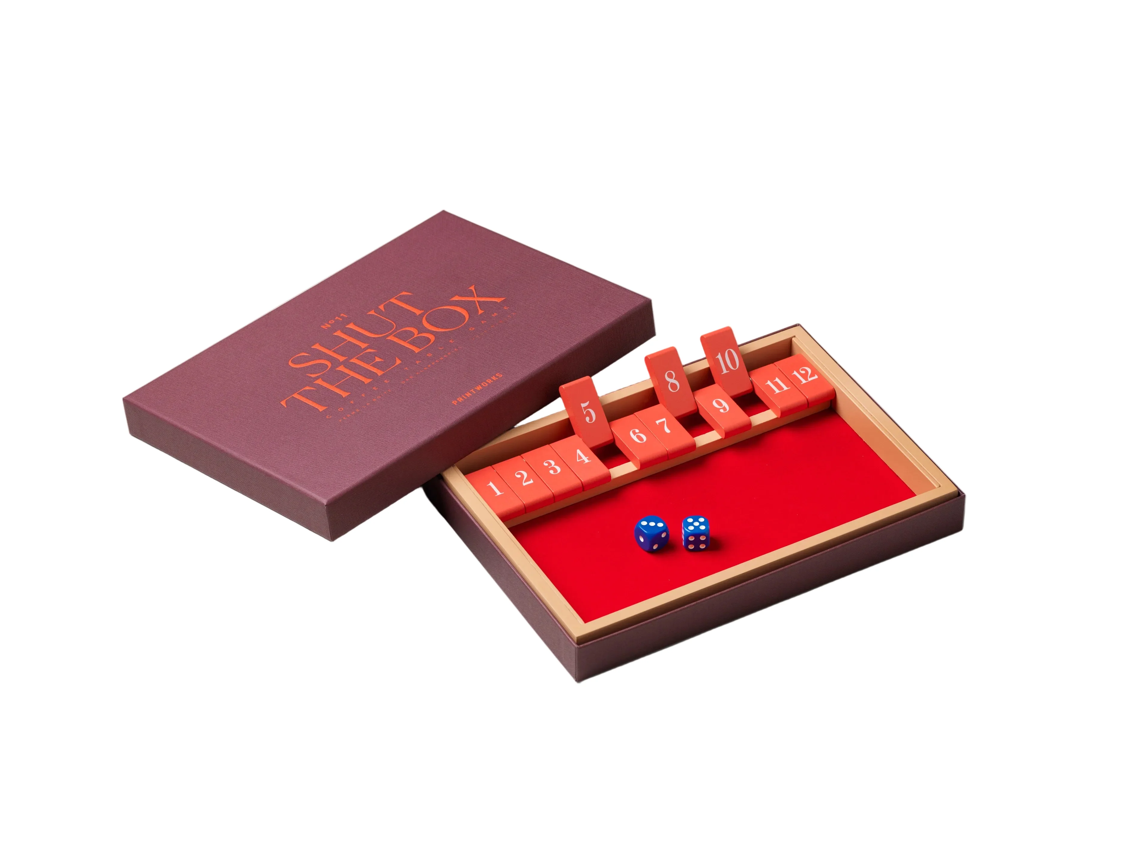 Gra planszowa SHUT THE BOX bordowy - Image 3