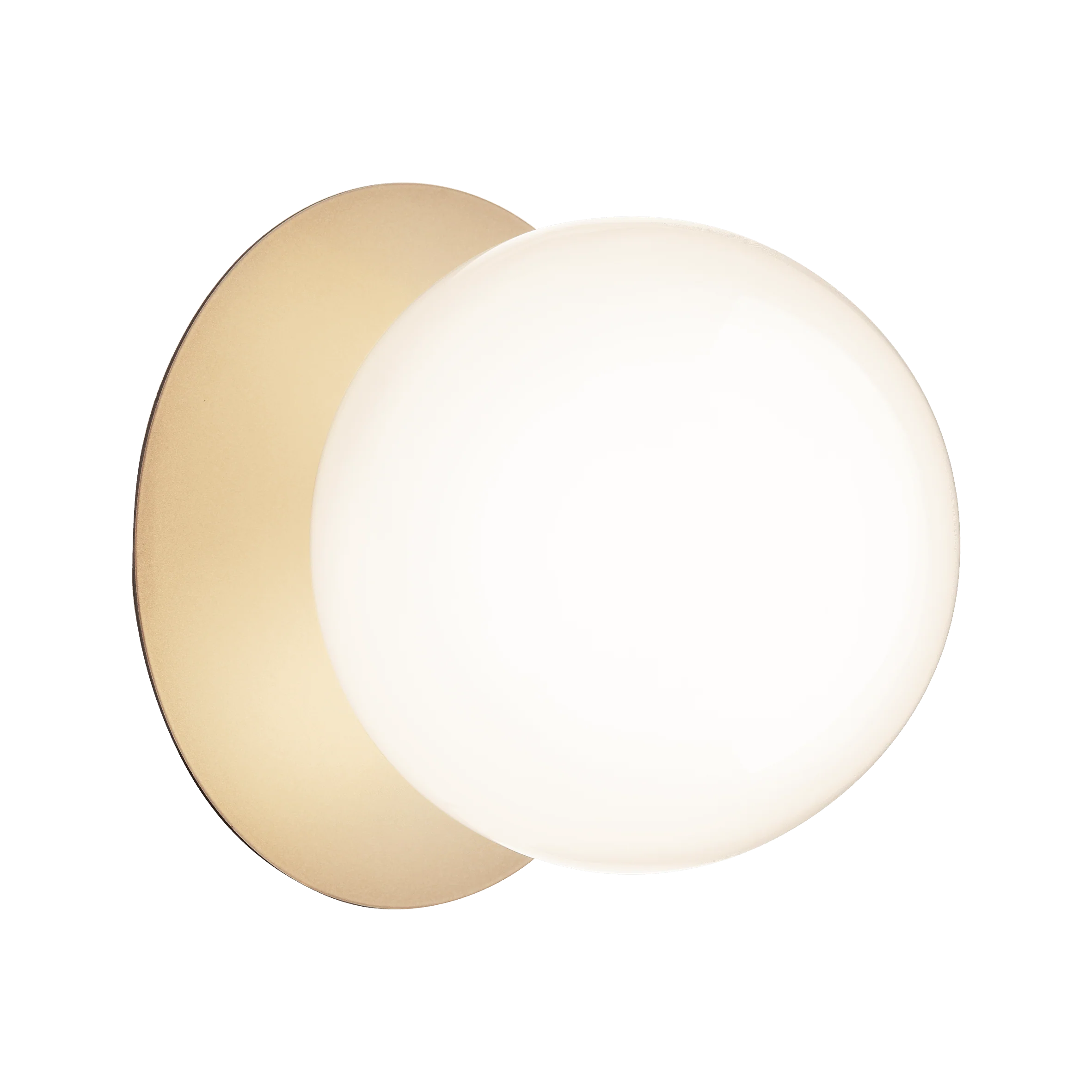 Kinkiet podtynkowy LIILA złoty z opalowym szkłem - Image 7