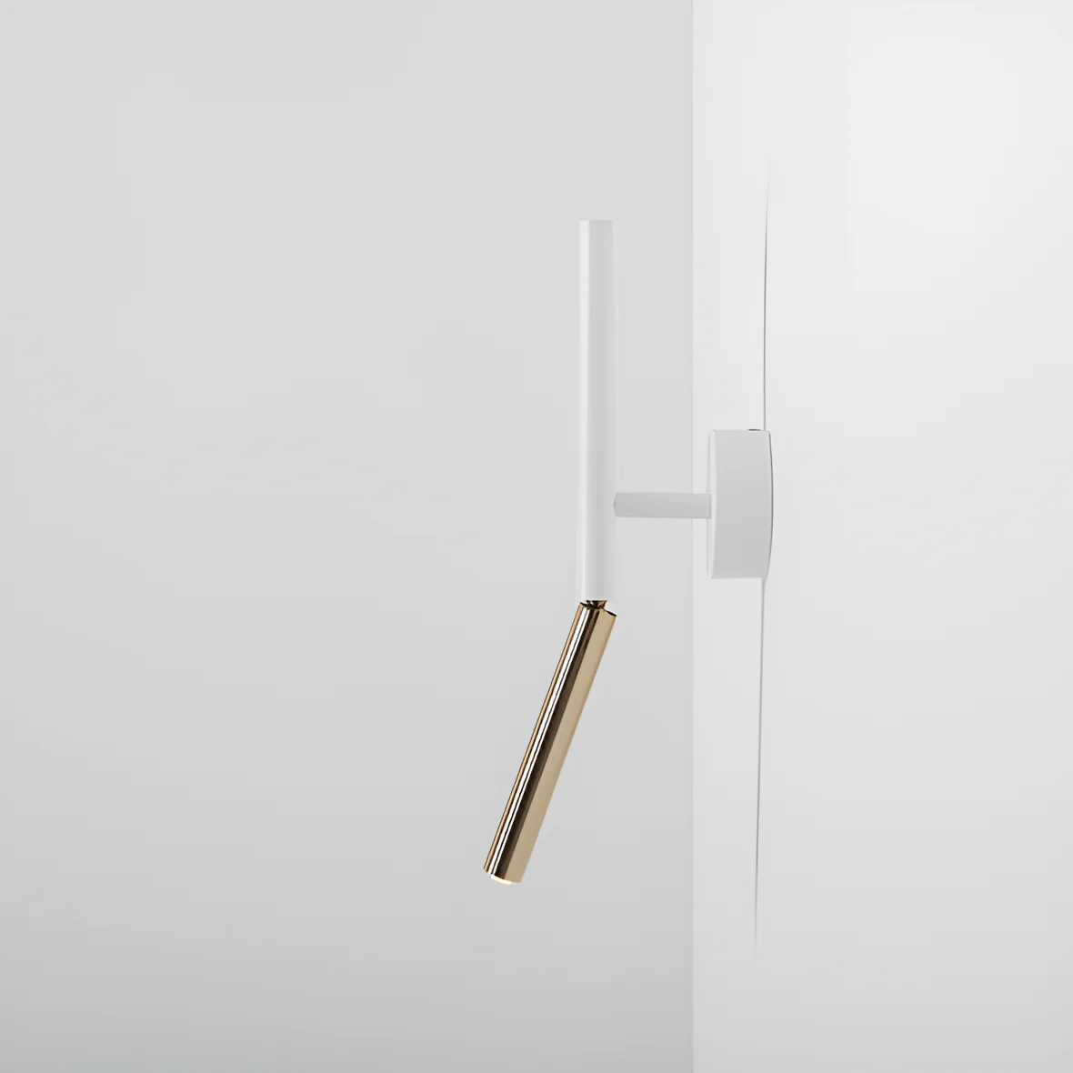 Kinkiet STICK biały ze złotym - Image 2
