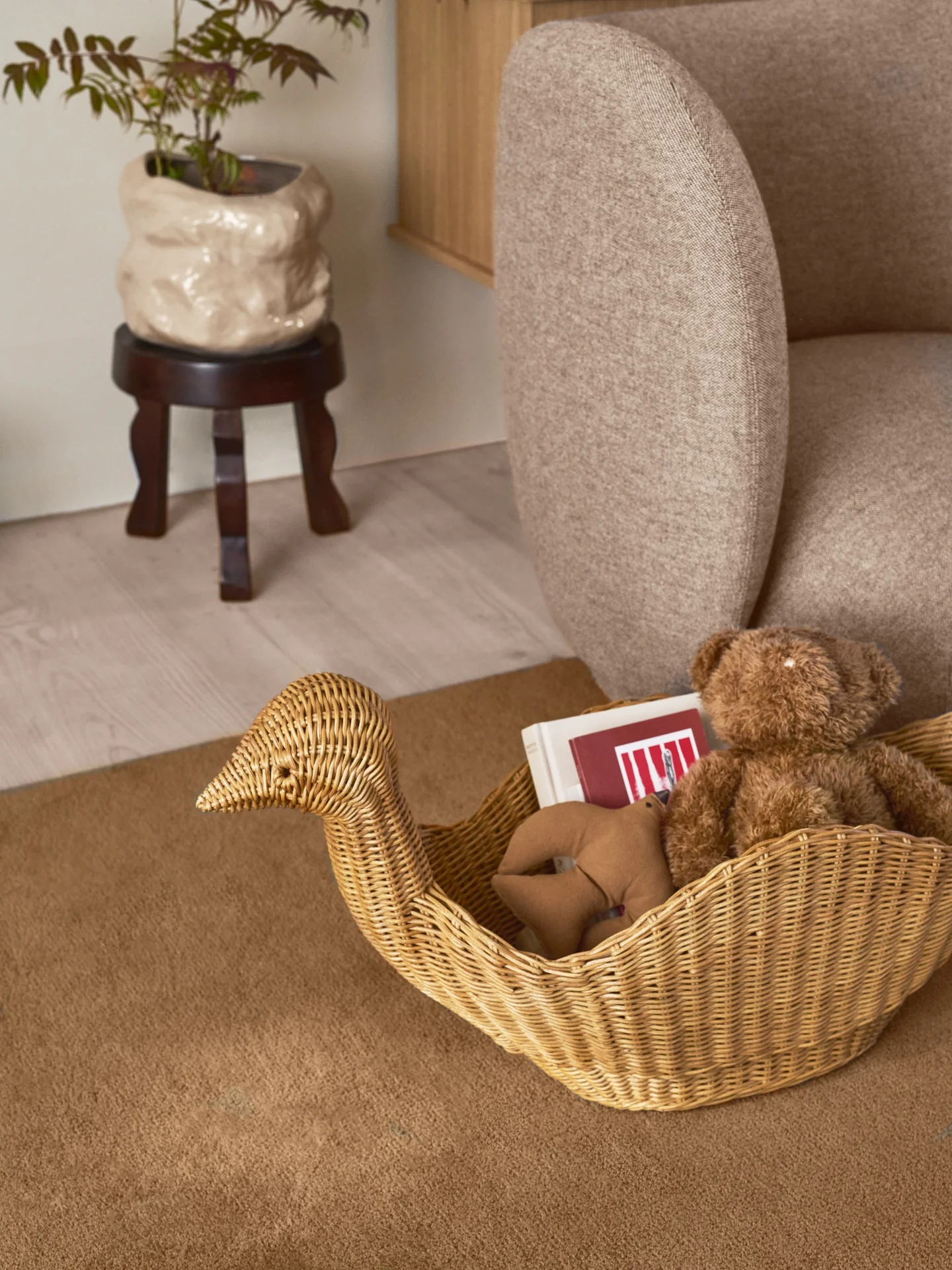Kosz BIRD rattan - Image 2