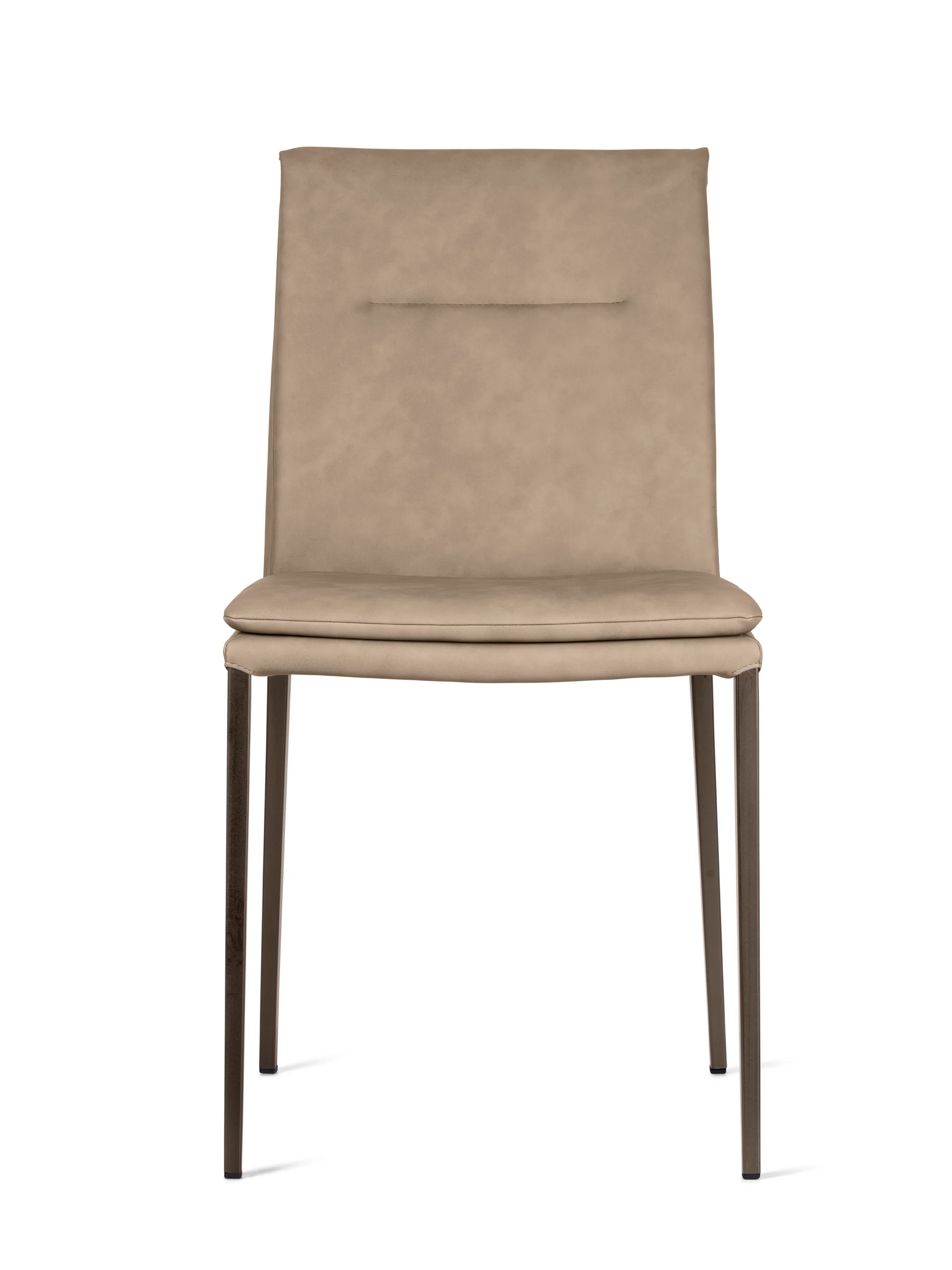Krzesło CARMEN LARGE tapicerowane z brązową podstawą - Image 7