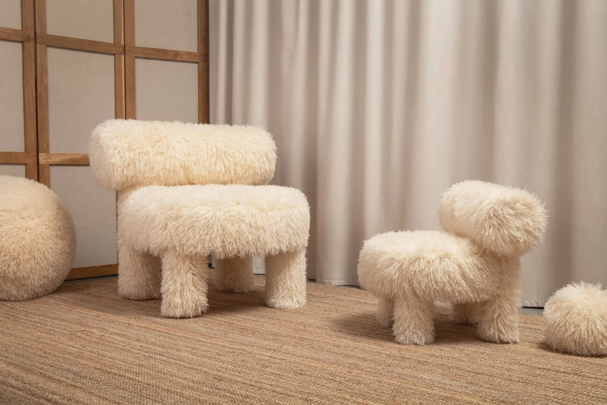 Fotel GROPIUS CS1 - FLUFFY EDITION sztuczne futerko - Image 2