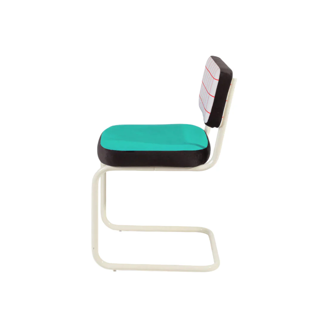 Krzesło SUPERCHAIR RED GRID turkusowy z jasnożółtą podstawą - Image 4