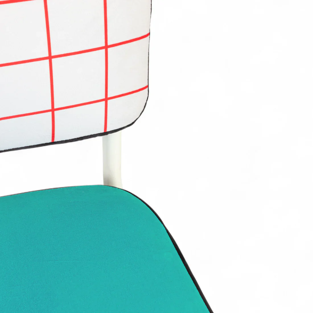 Krzesło SUPERCHAIR RED GRID turkusowy z jasnożółtą podstawą - Image 6