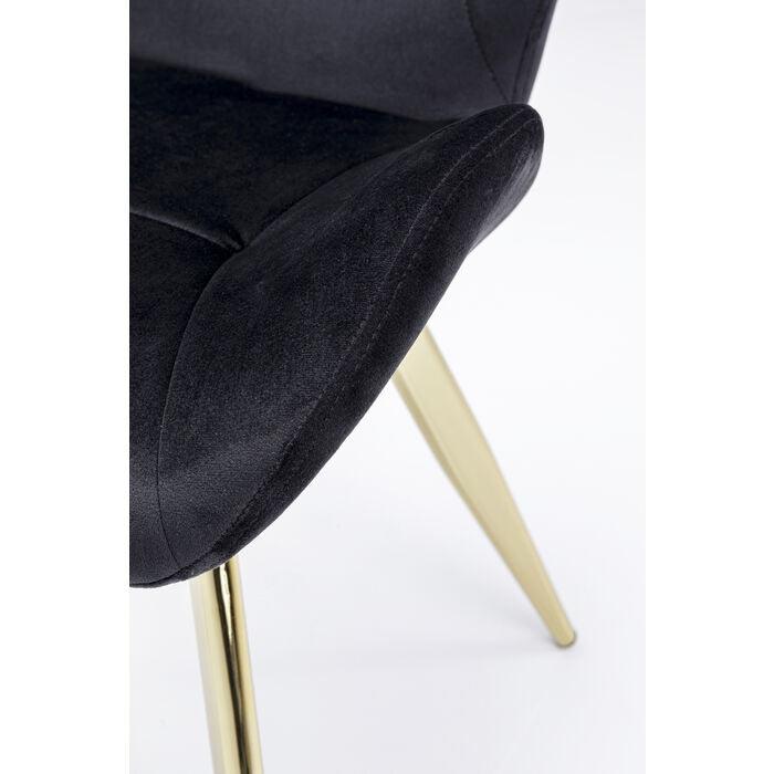 Krzesło VIVA czarny ze złota podstawą - Image 8