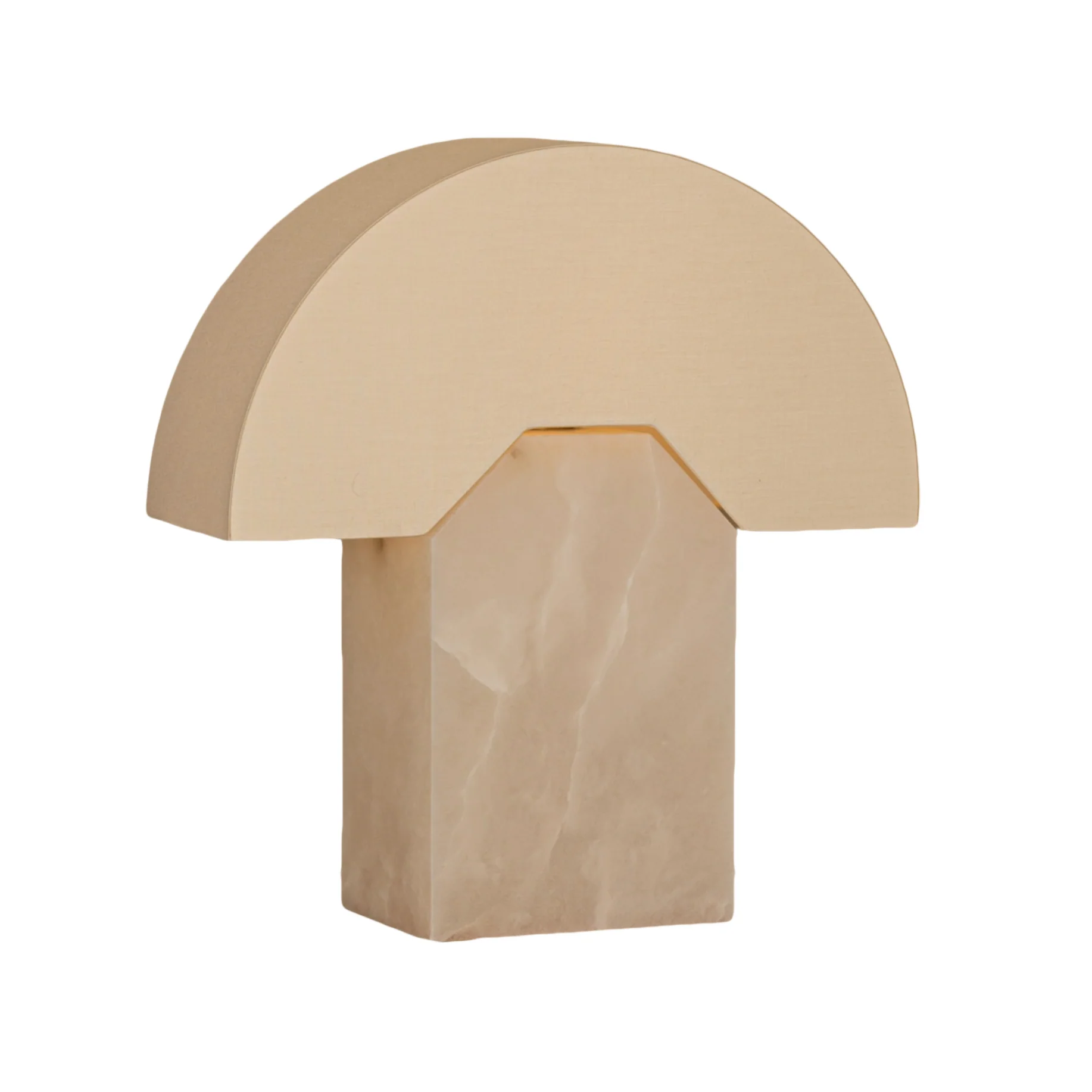 Lampa stołowa EDNA biały alabaster
