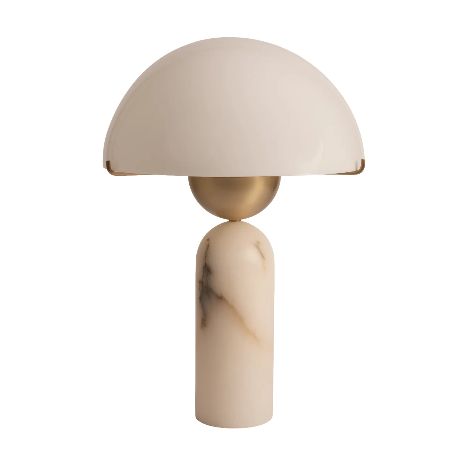 Lampa stołowa PEONO biały alabaster
