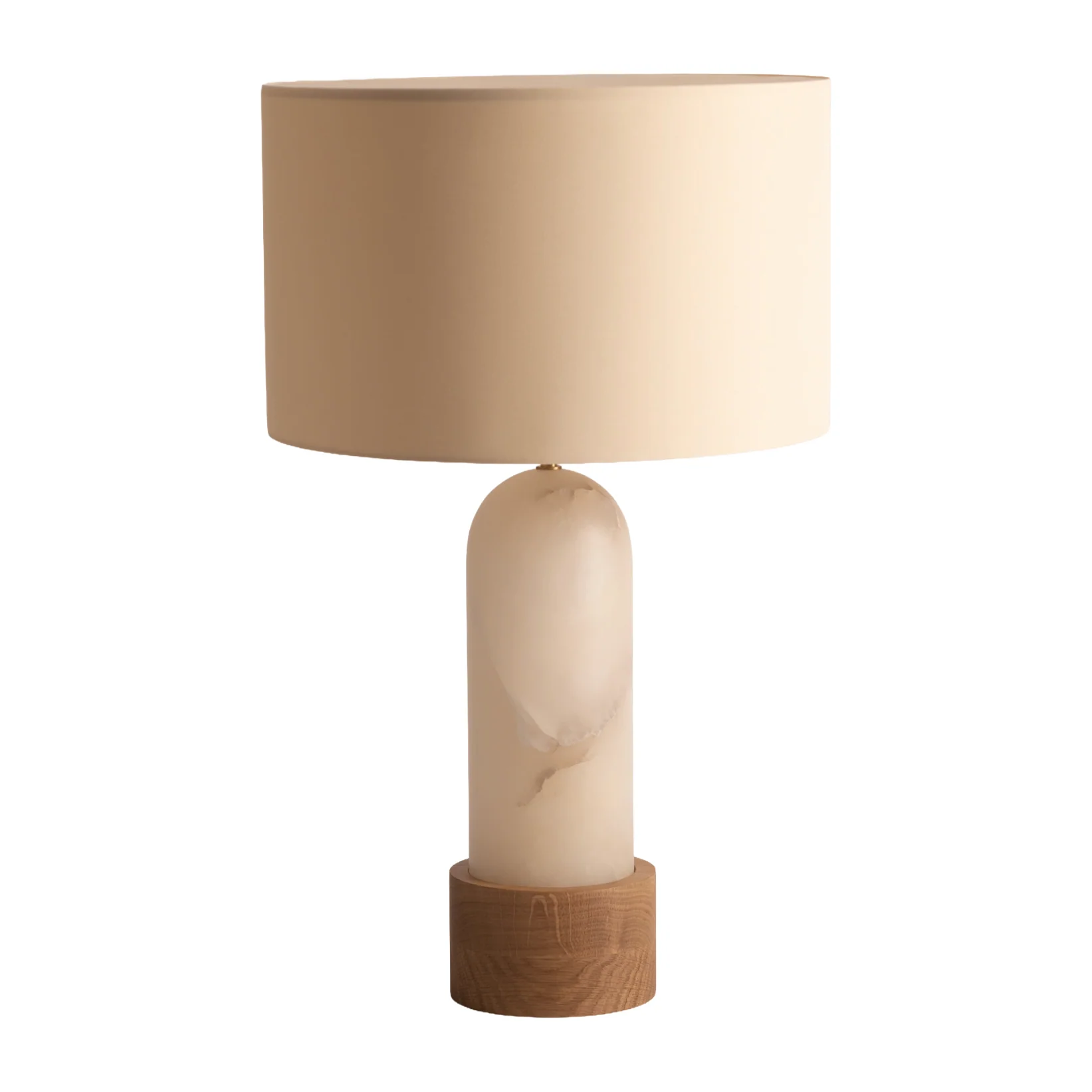Lampa stołowa PURA KELO biały alabaster