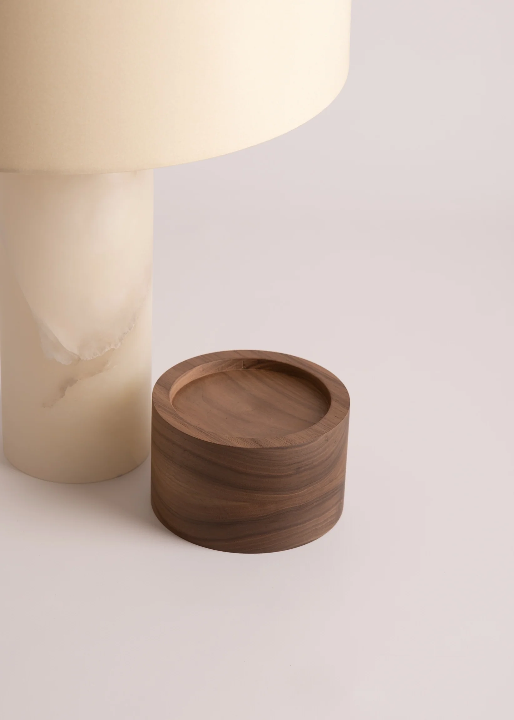Lampa stołowa PURA KELO biały alabaster - Image 16