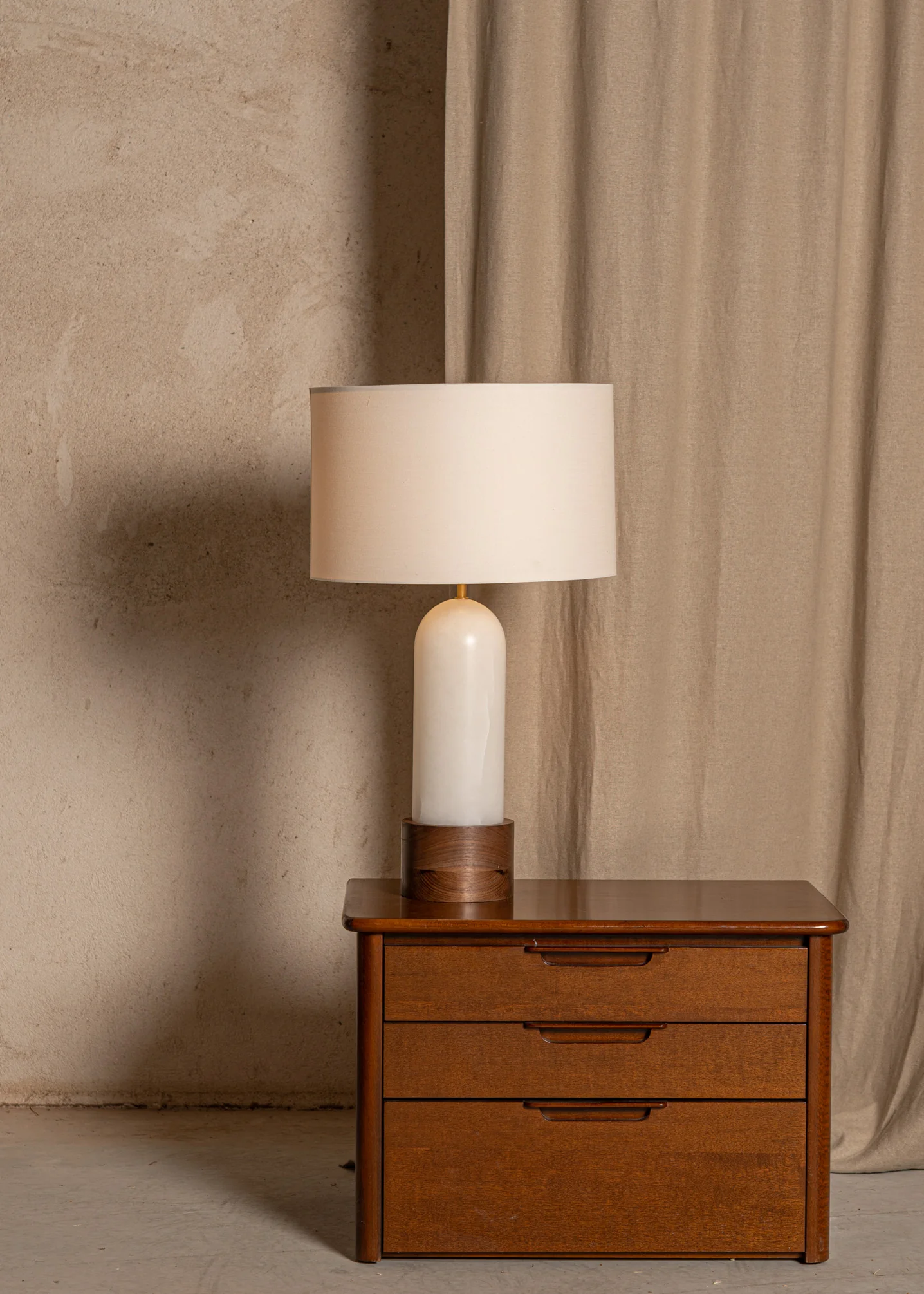 Lampa stołowa PURA KELO biały alabaster - Image 6