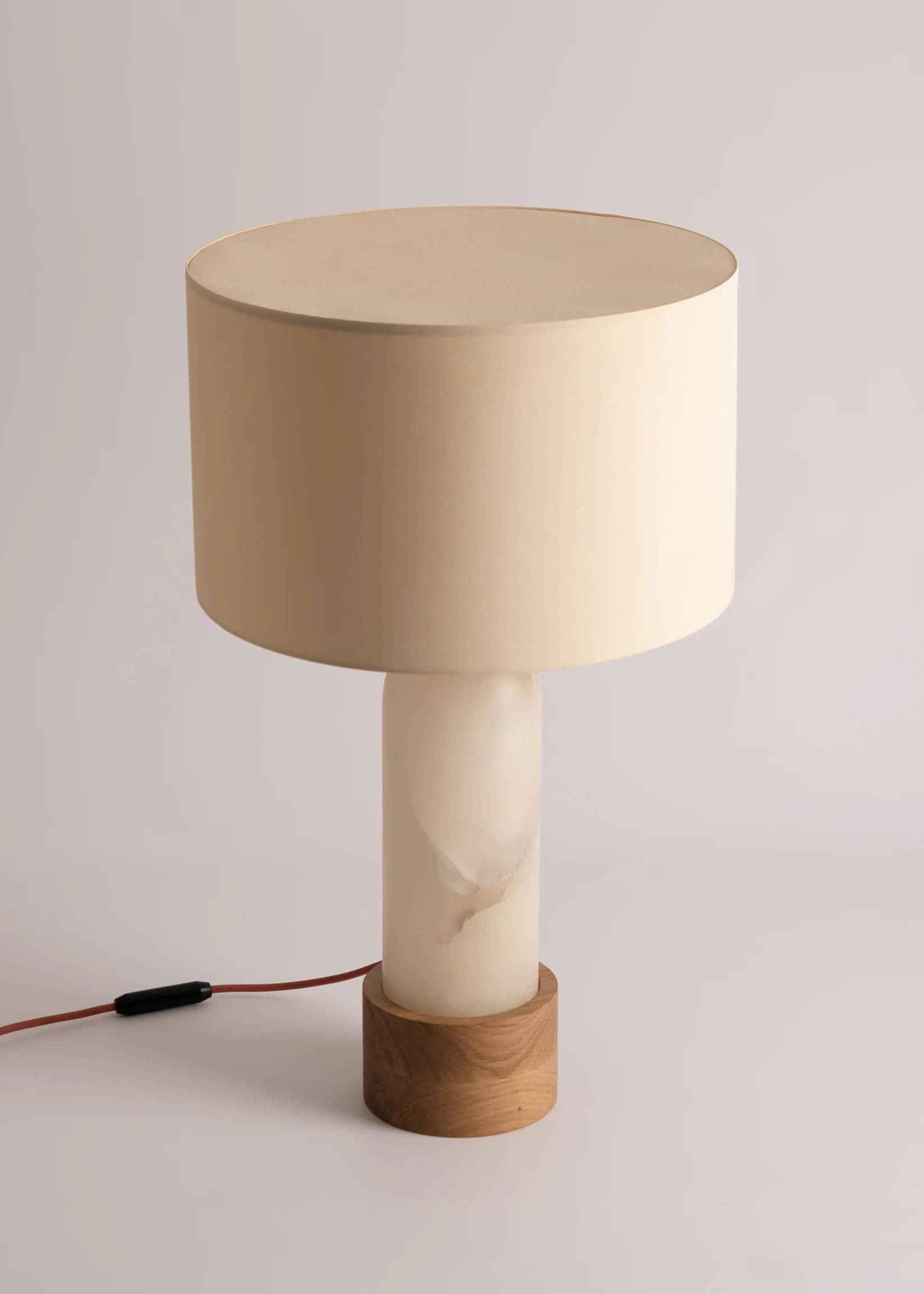 Lampa stołowa PURA KELO biały alabaster - Image 9
