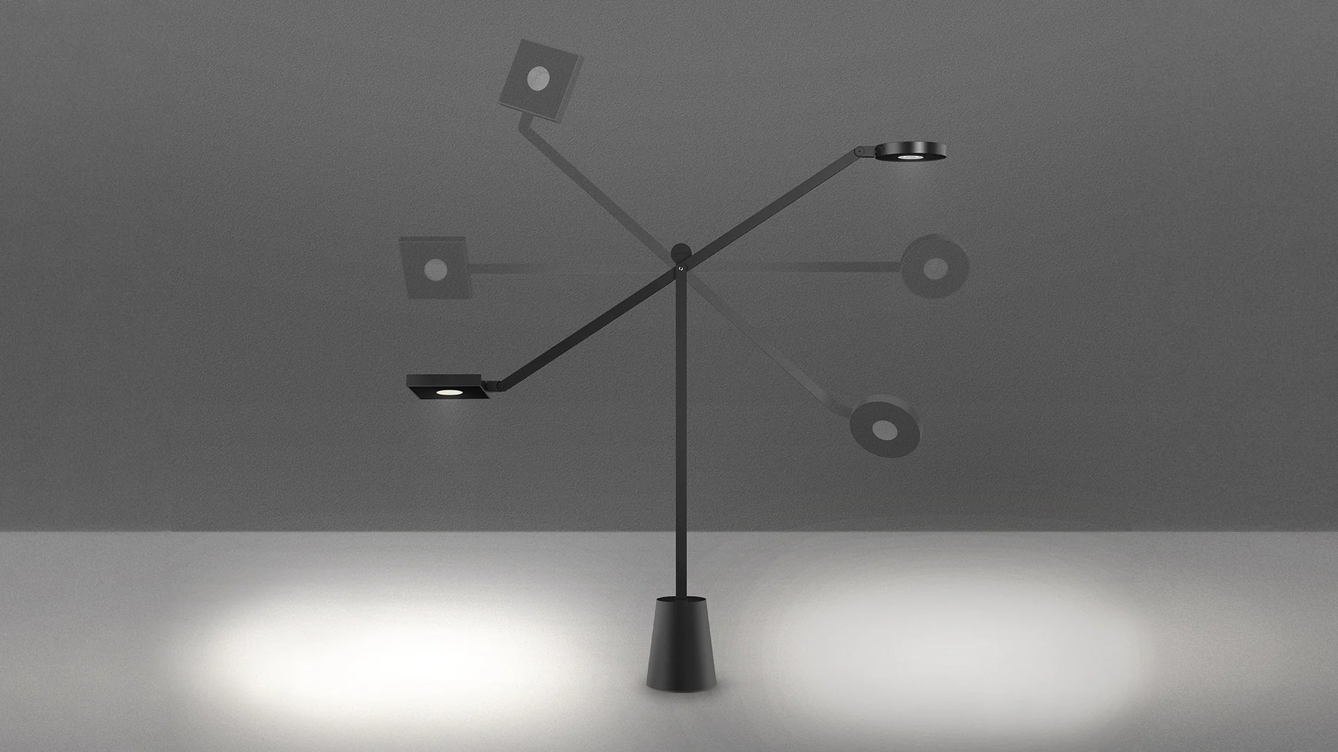 Lampa biurkowa regulowana EQUILIBRIST czarny - Image 2