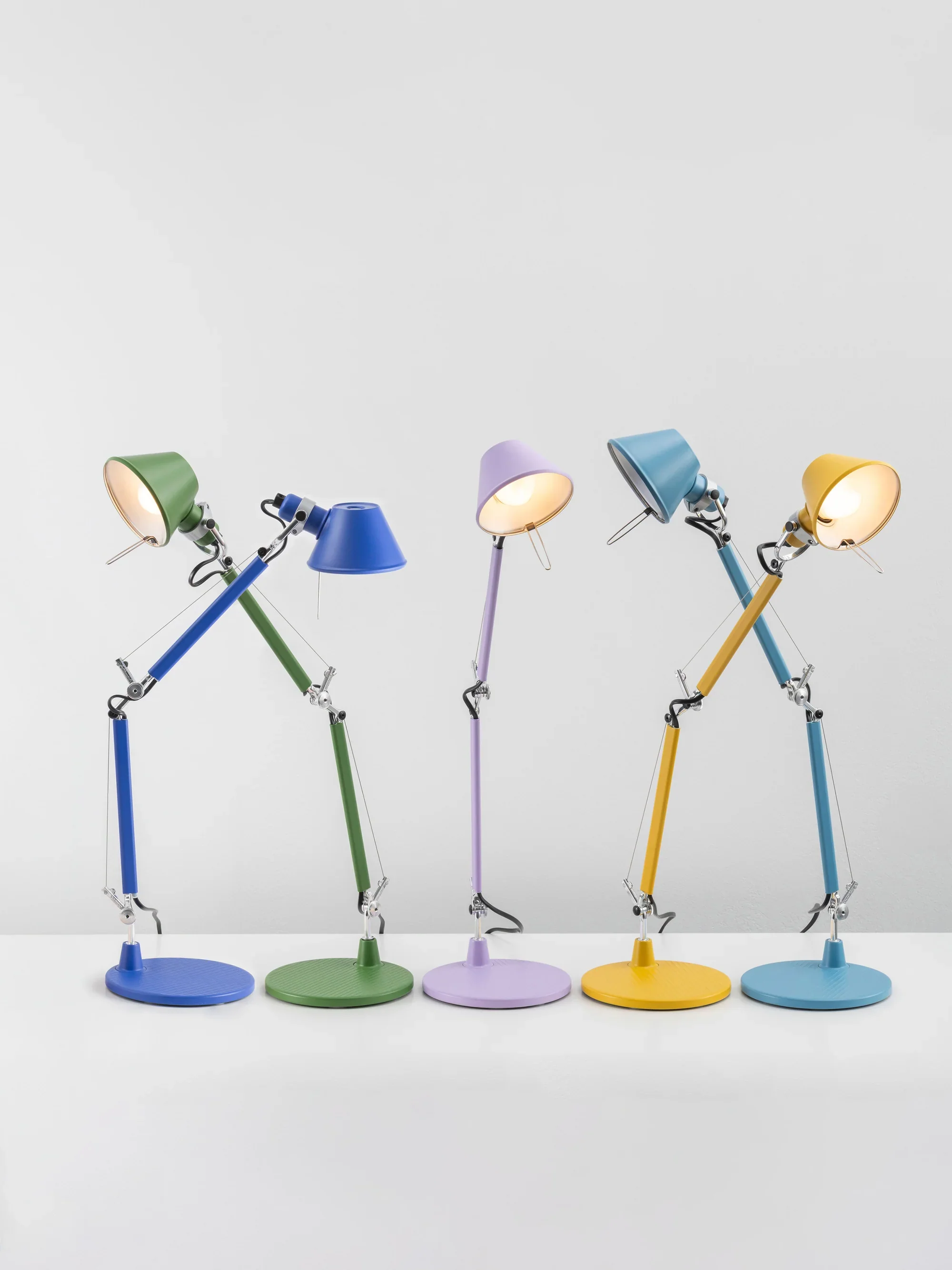 Lampa biurkowa regulowana TOLOMEO MICRO COLOR MATTE błękitny - Image 4