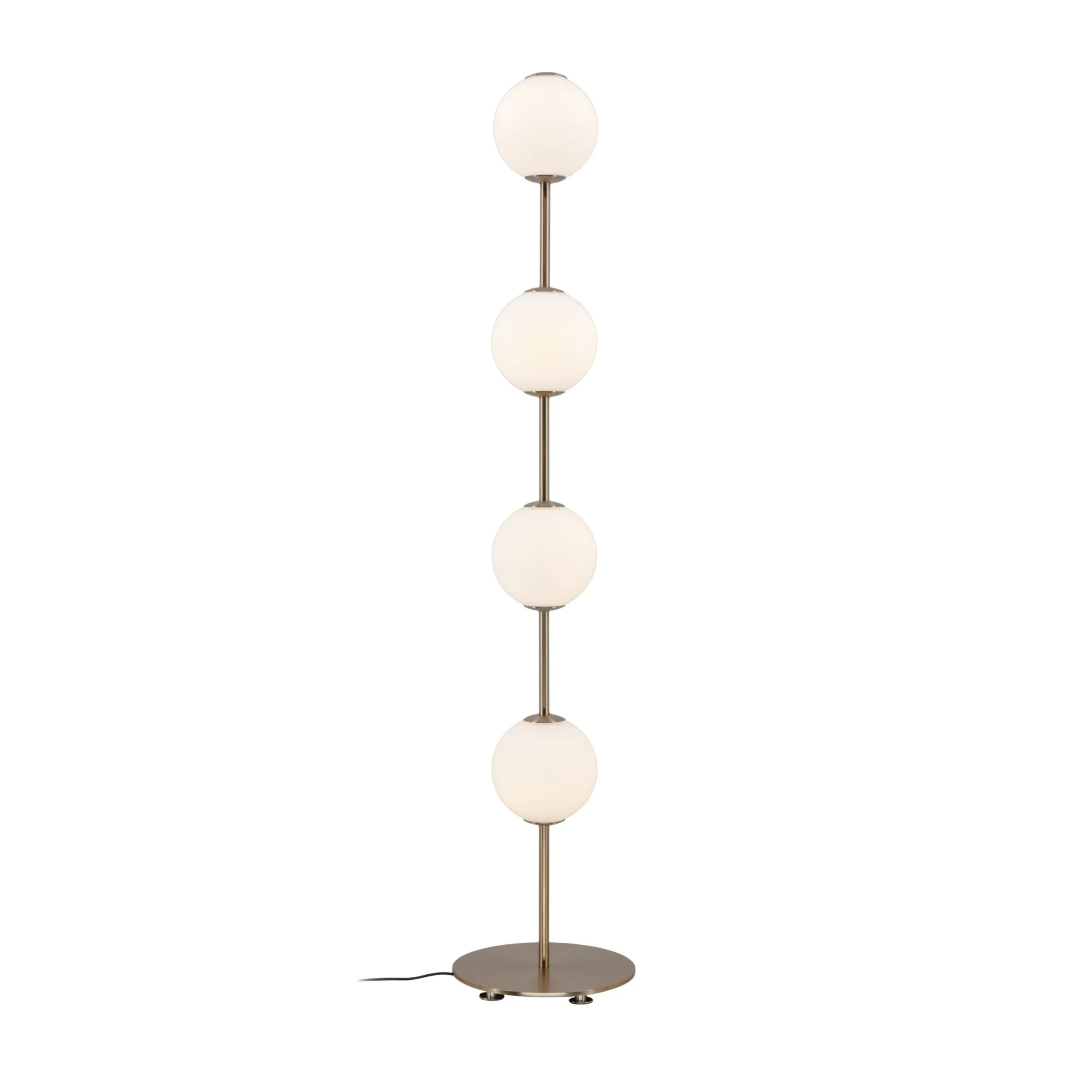 Lampa podłogowa AUDREY biały ze złotą wstawką
