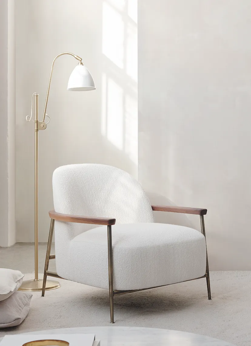 Lampa podłogowa BESTLITE BL3 chrom z porcelanowym kloszem - Image 9